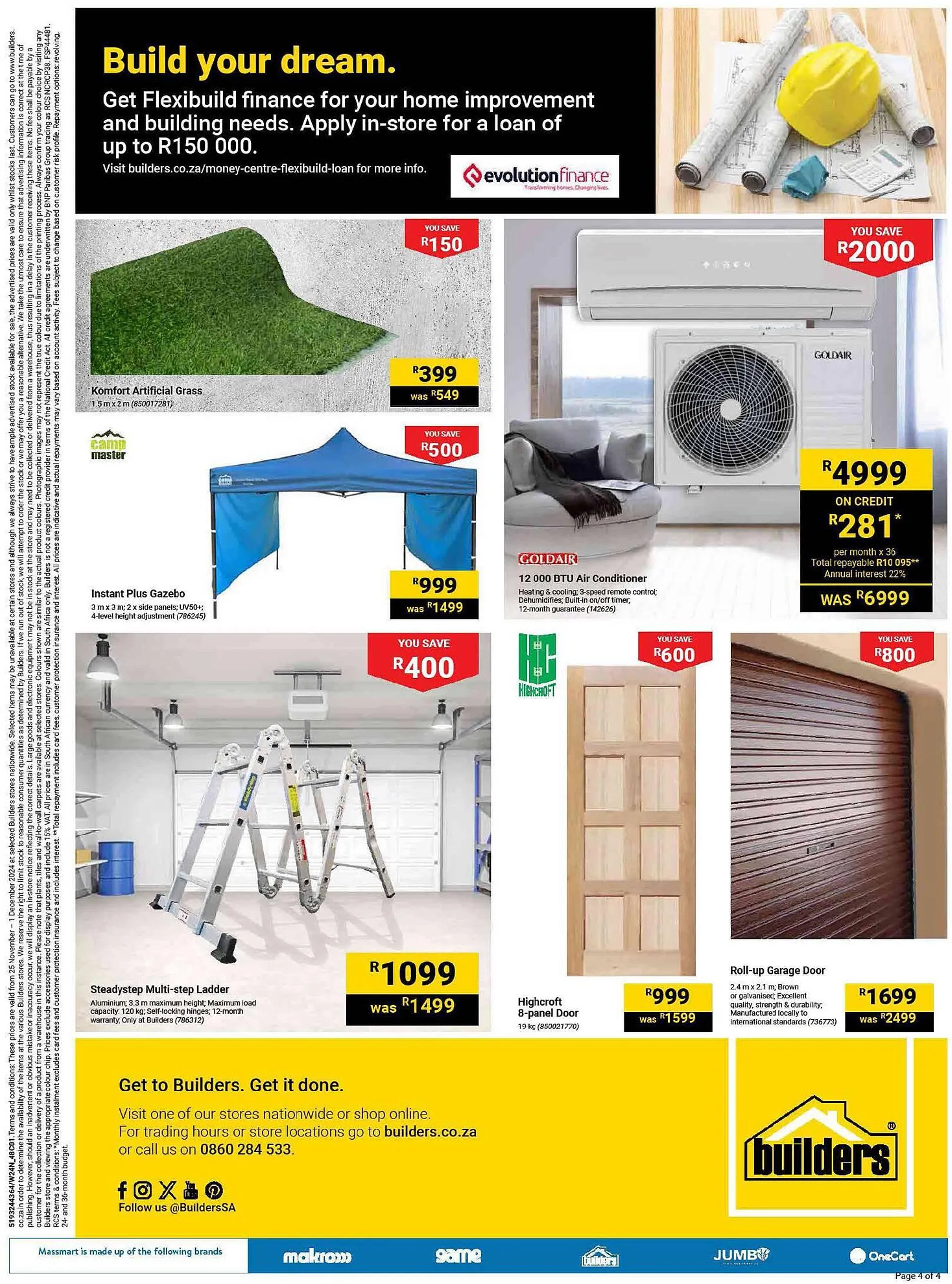 Builders Warehouse catalogue from 25 November to 1 December 2024 - Catalogue Page 4