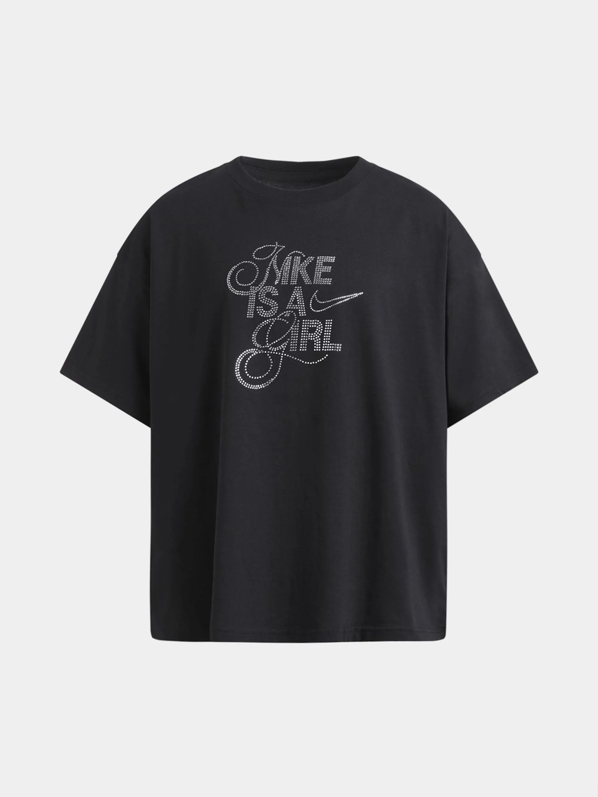 Nike Girls Adapt 1Sportswear Black T-Shirt