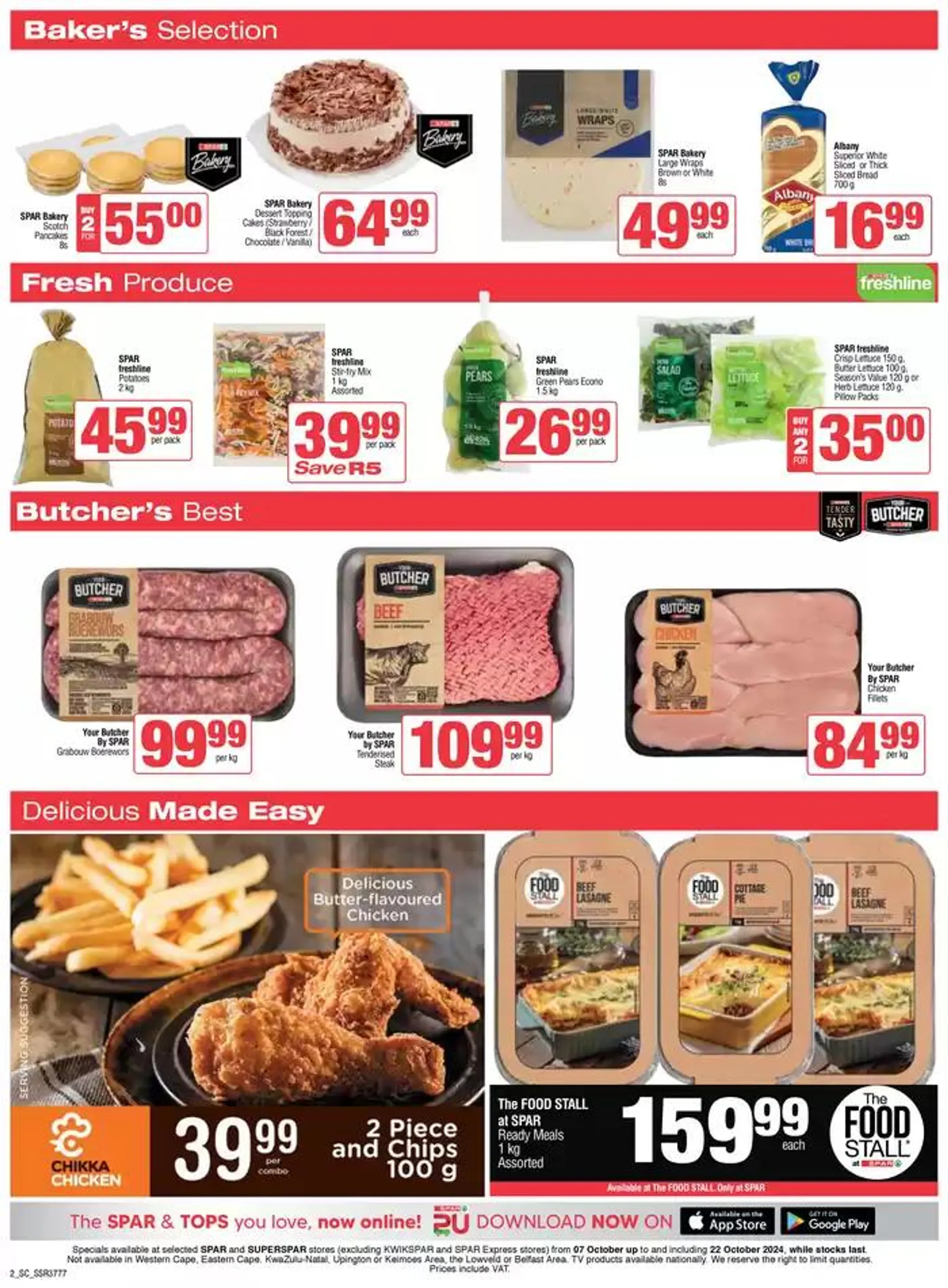 Specials Spar from 7 October to 22 October 2024 - Catalogue Page 2