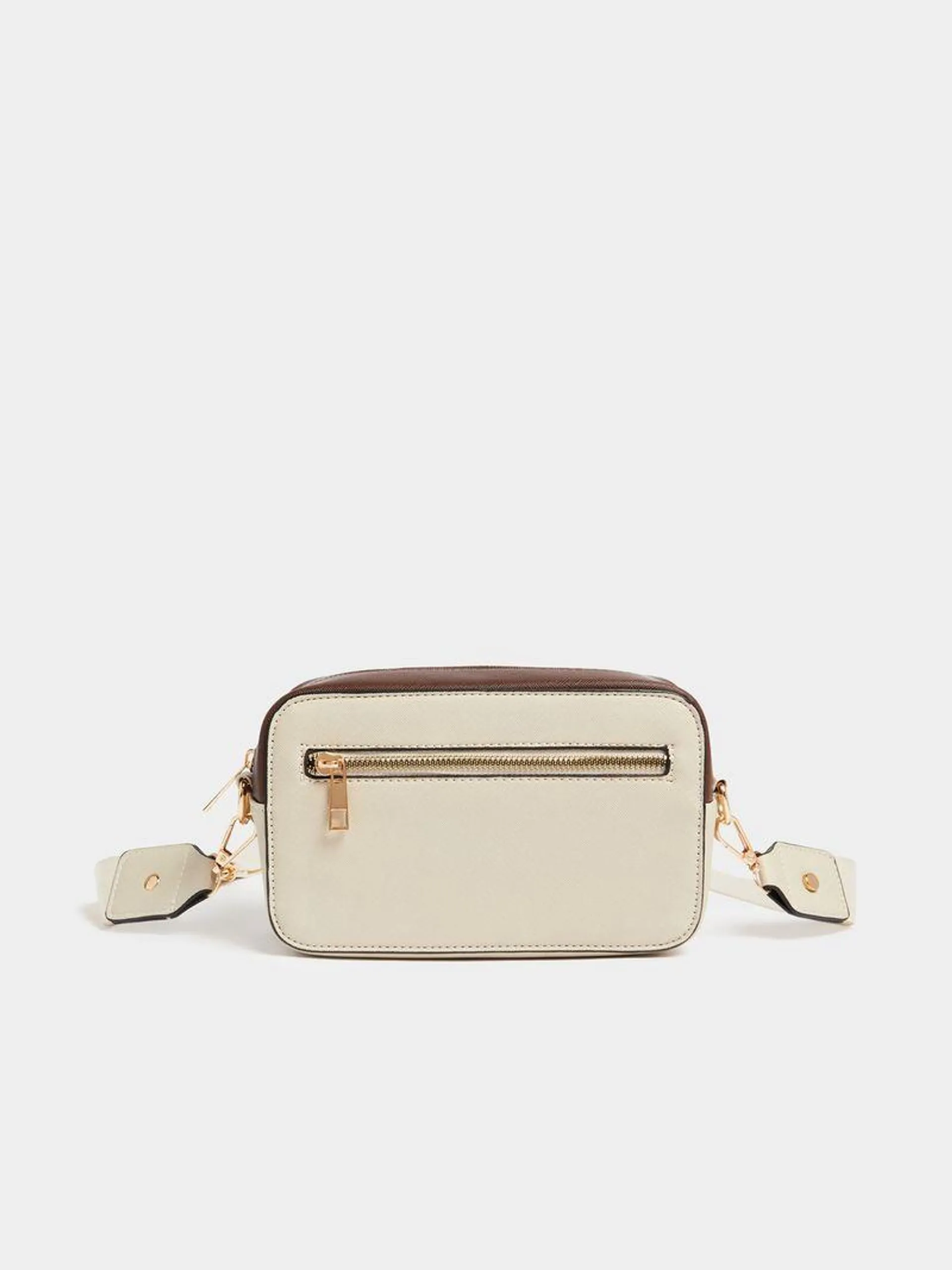 Women's Nude & Brown Crossbody Bag