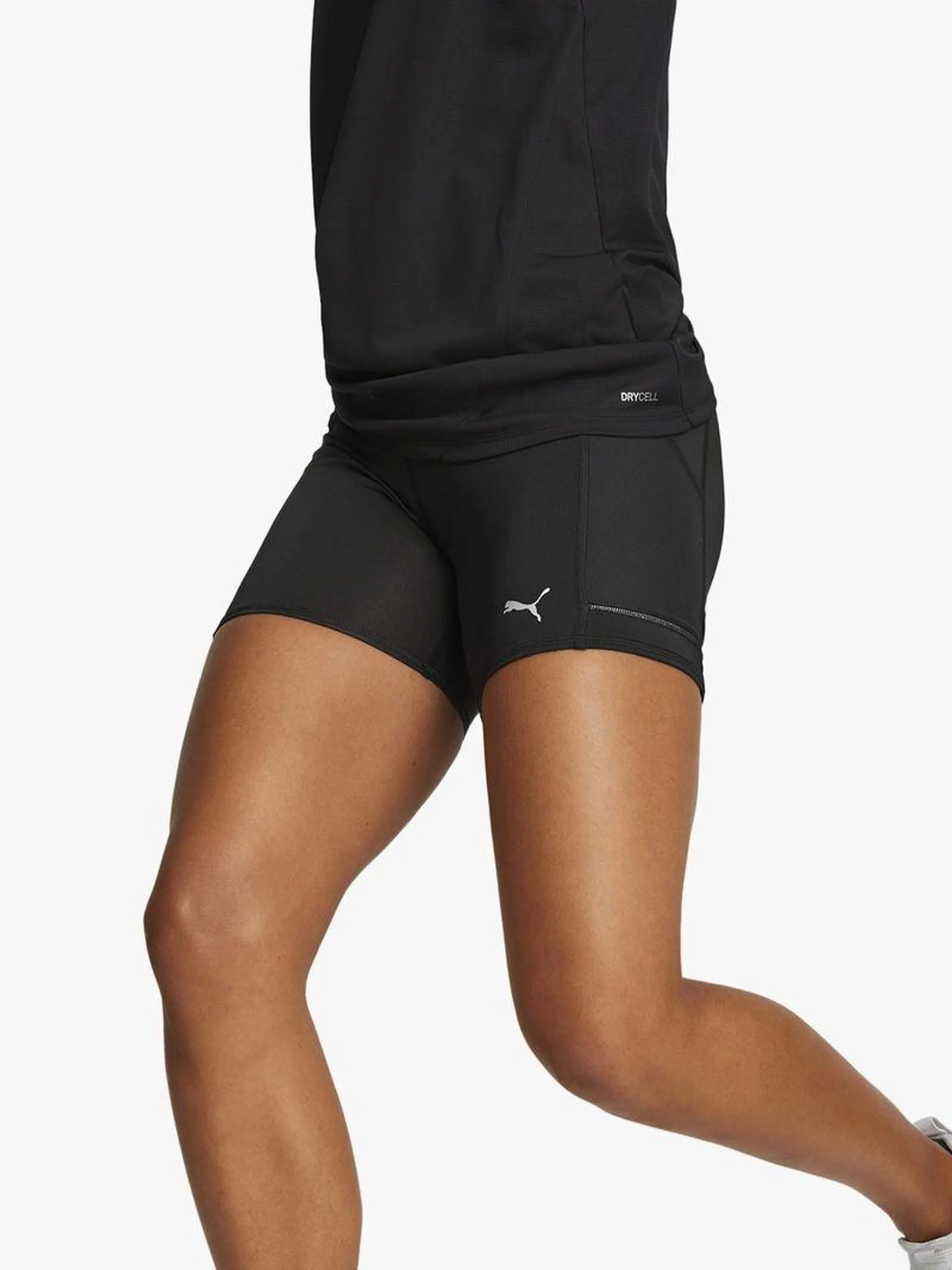 Womens Puma Run Favourite Black Short Tights