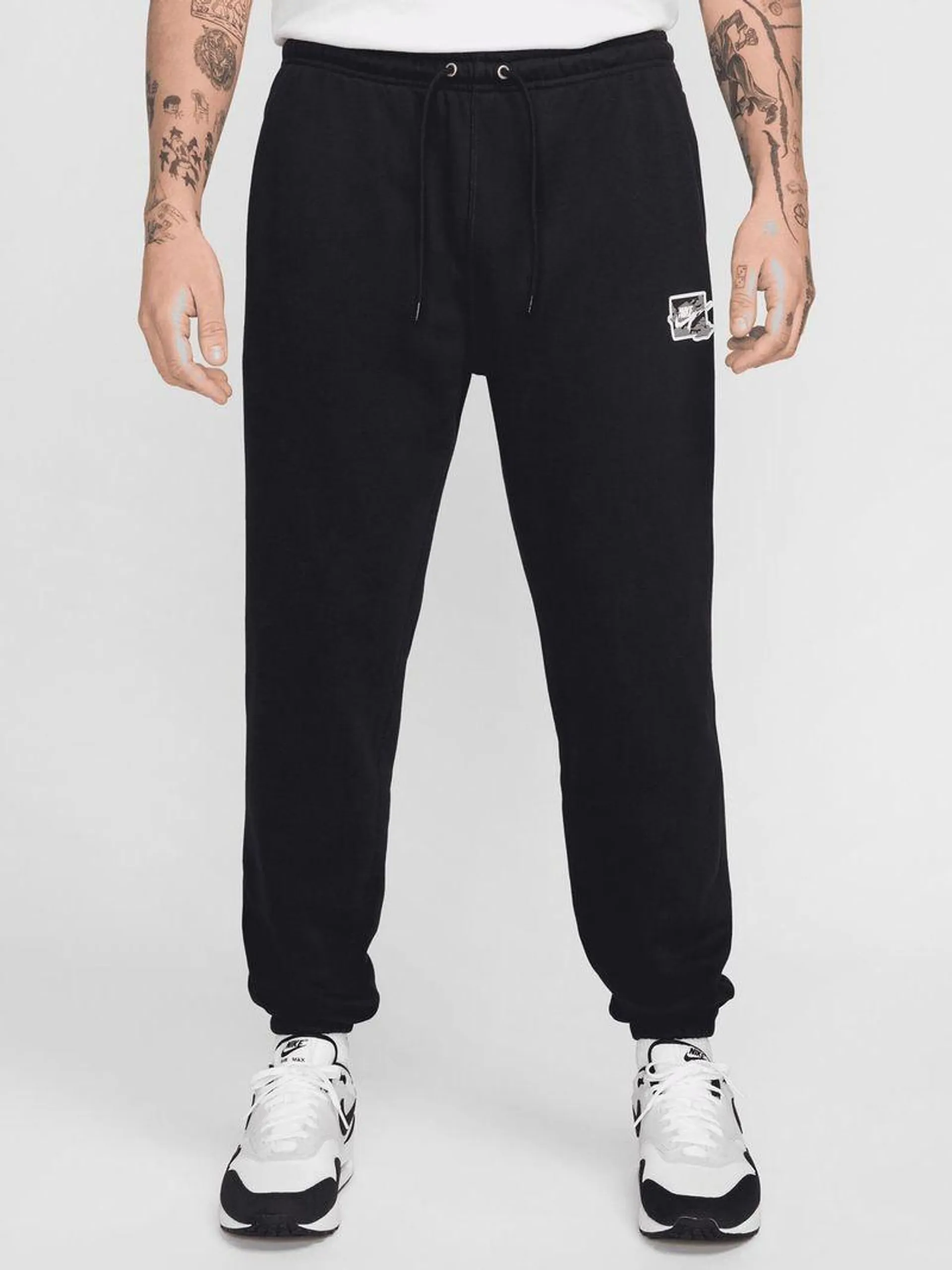 Nike Men's Club French Terry Black Jogger