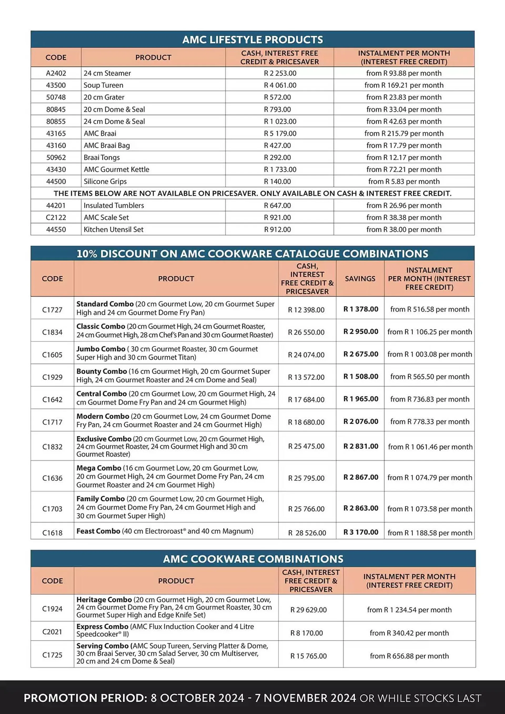 AMC Cookware catalogue from 9 October to 7 November 2024 - Catalogue Page 7