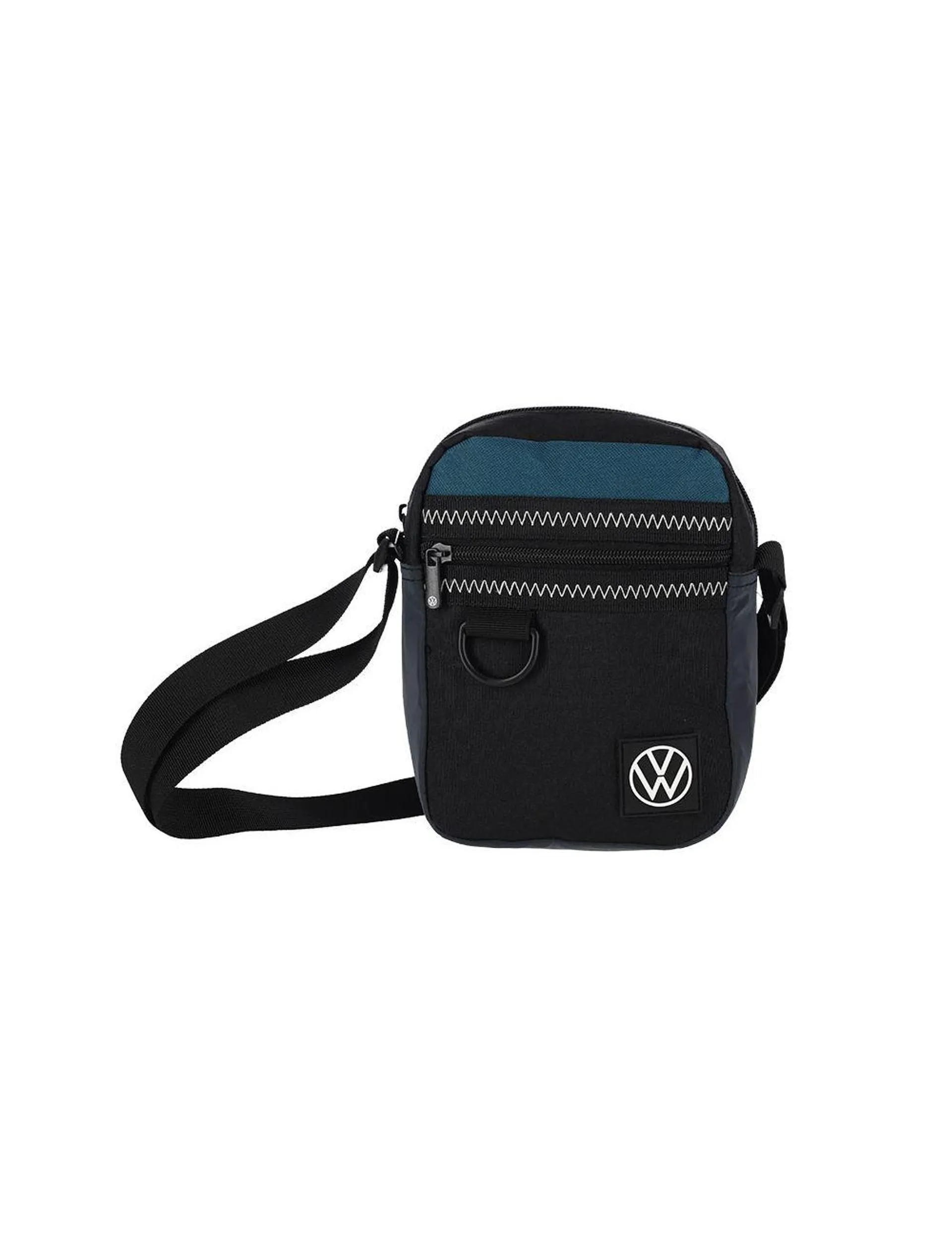 Volkswagen Panelled Side Bag Black/Blue