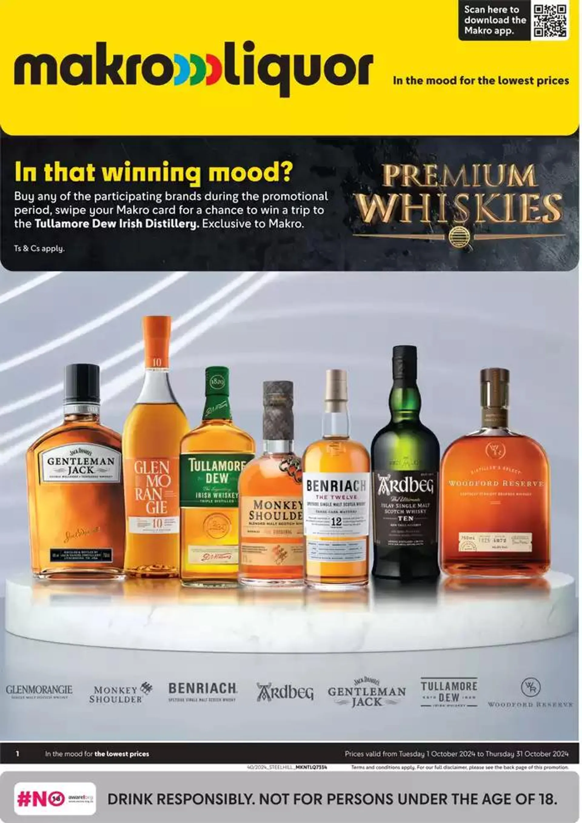 Makro Liquor : Premium Whiskies from 1 October to 31 October 2024 - Catalogue Page 1