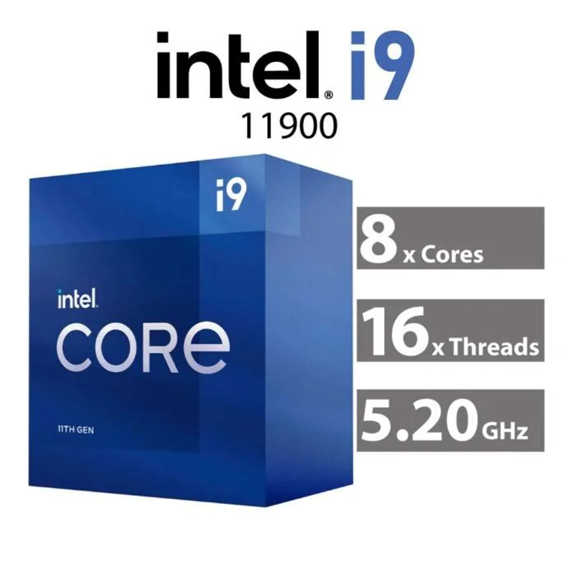 Intel Core i9-11900 Rocket Lake 8-Core 2.50GHz LGA1200 65W BX8070811900 Desktop Processor