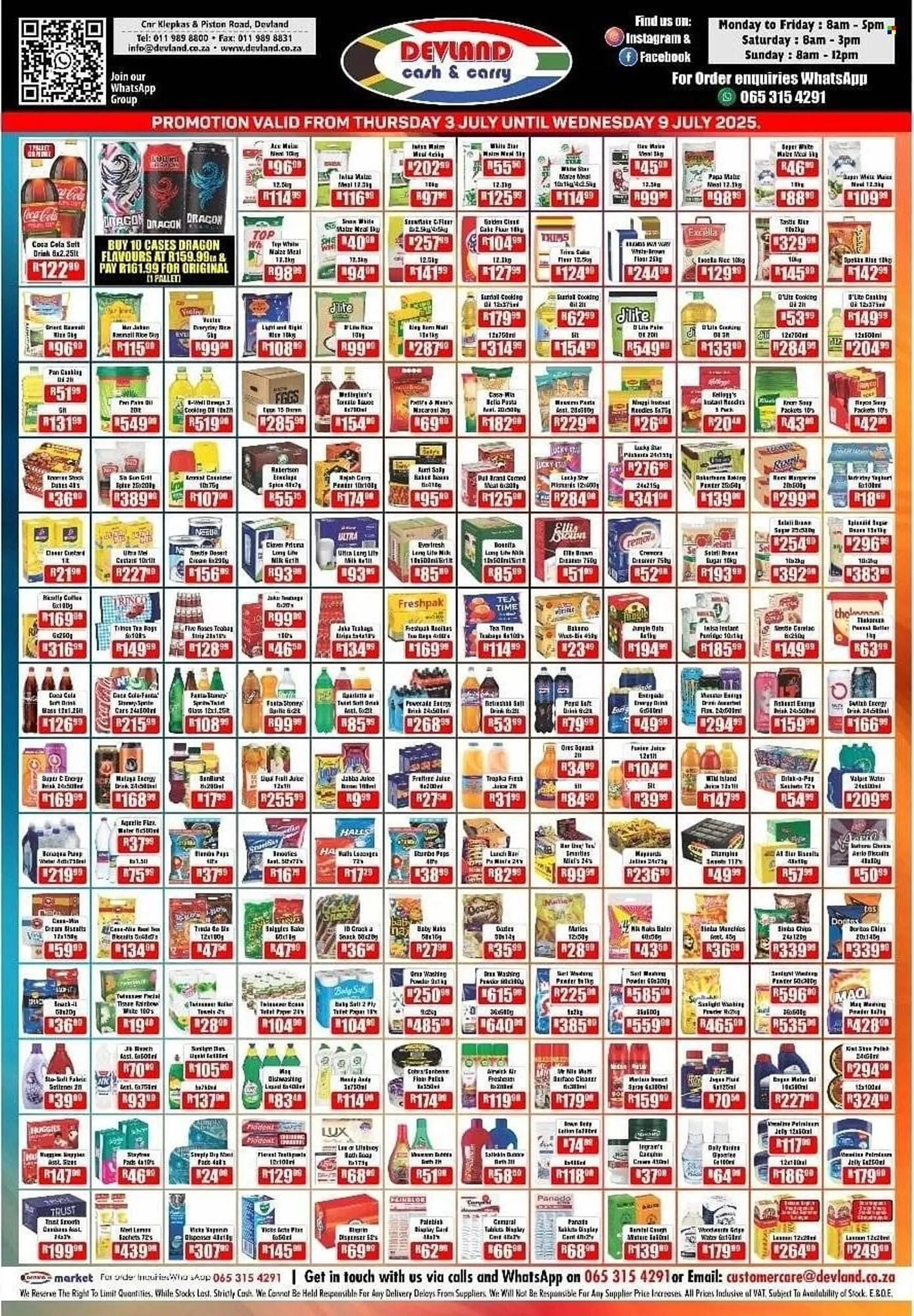 Devland Cash And Carry catalogue from 3 July to 9 July 2025 - Catalogue Page 1