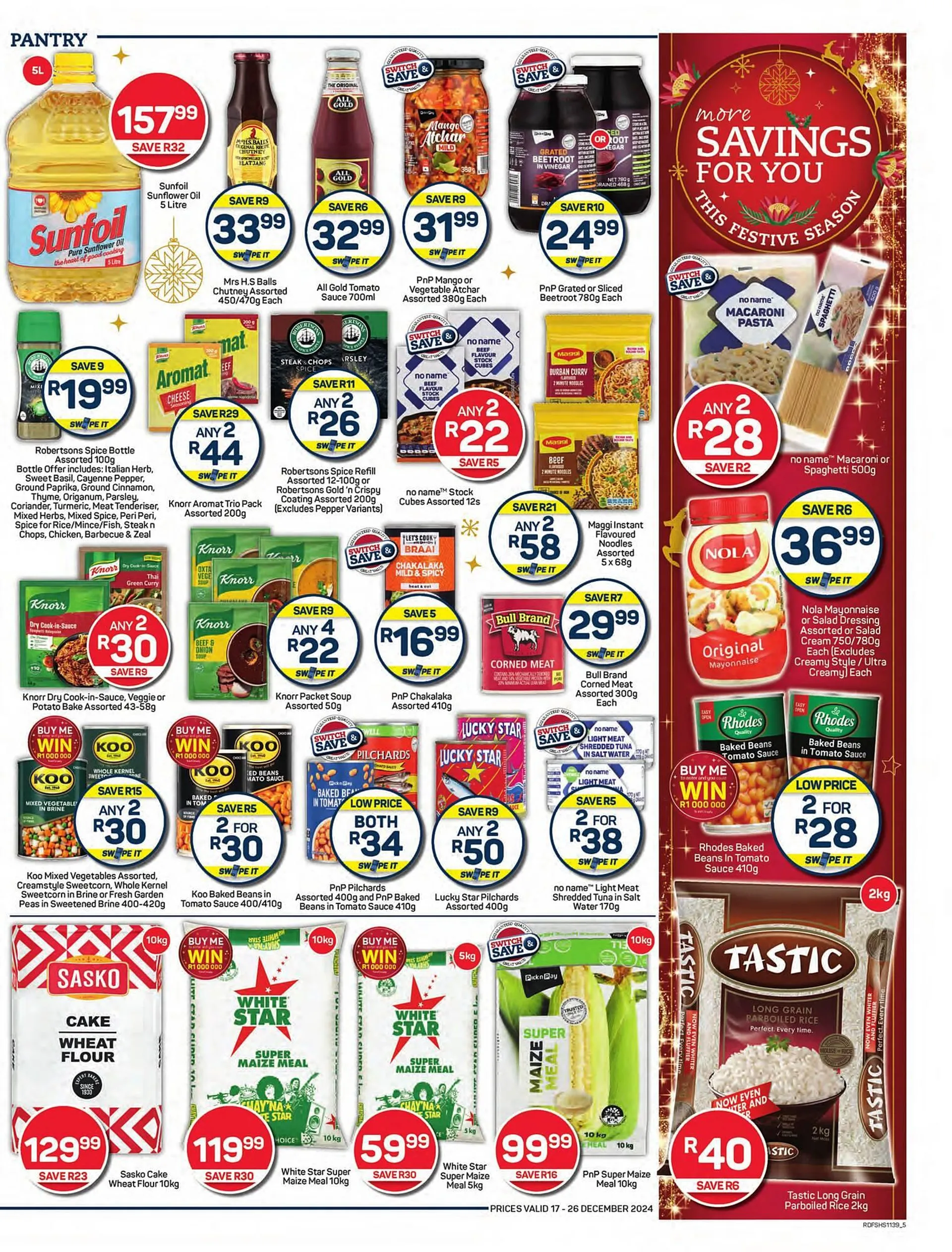 Pick n Pay catalogue from 17 December to 26 December 2024 - Catalogue Page 5