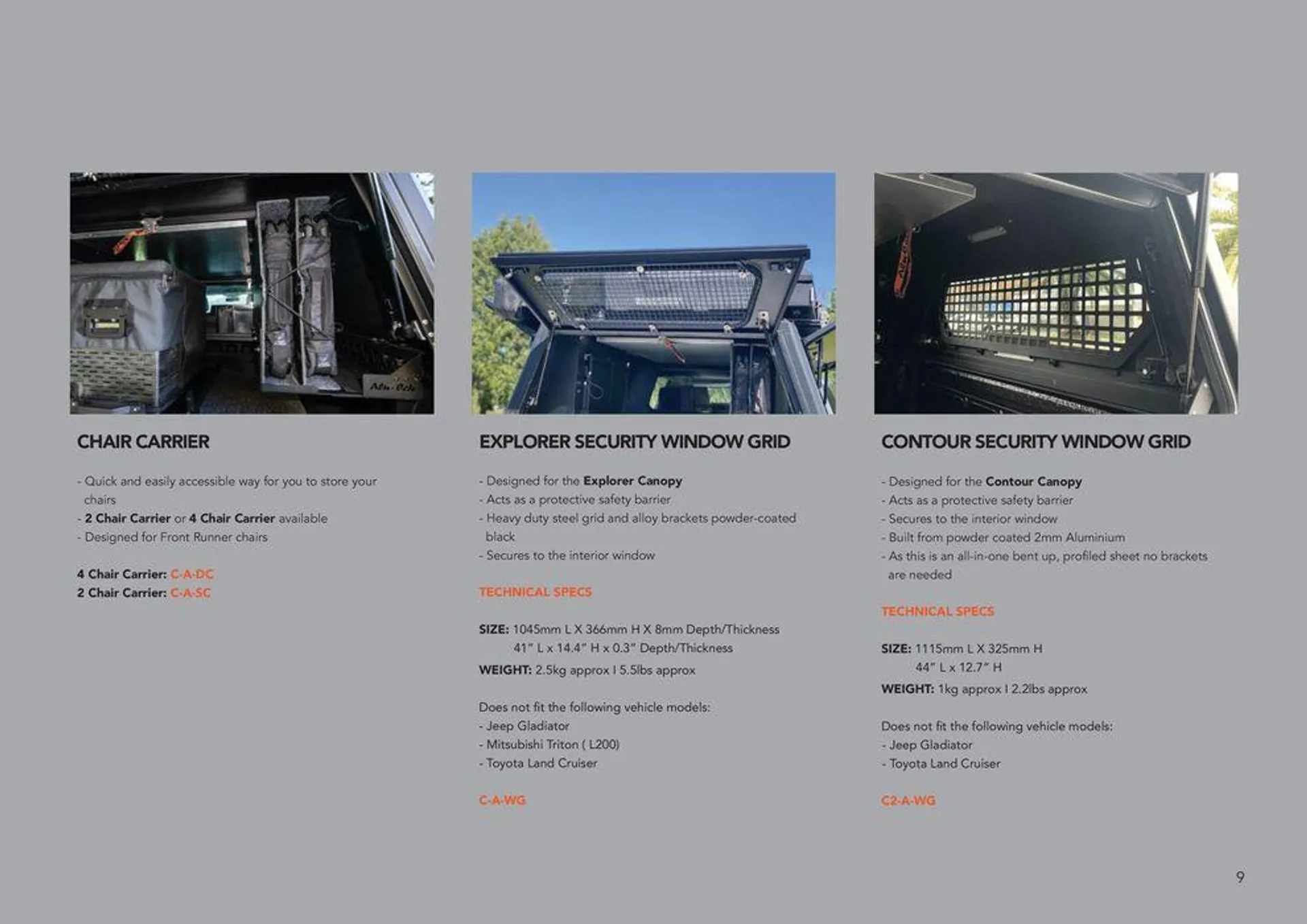 Alu-Cab Catalogue 2023 from 4 October to 30 June 2024 - Catalogue Page 9