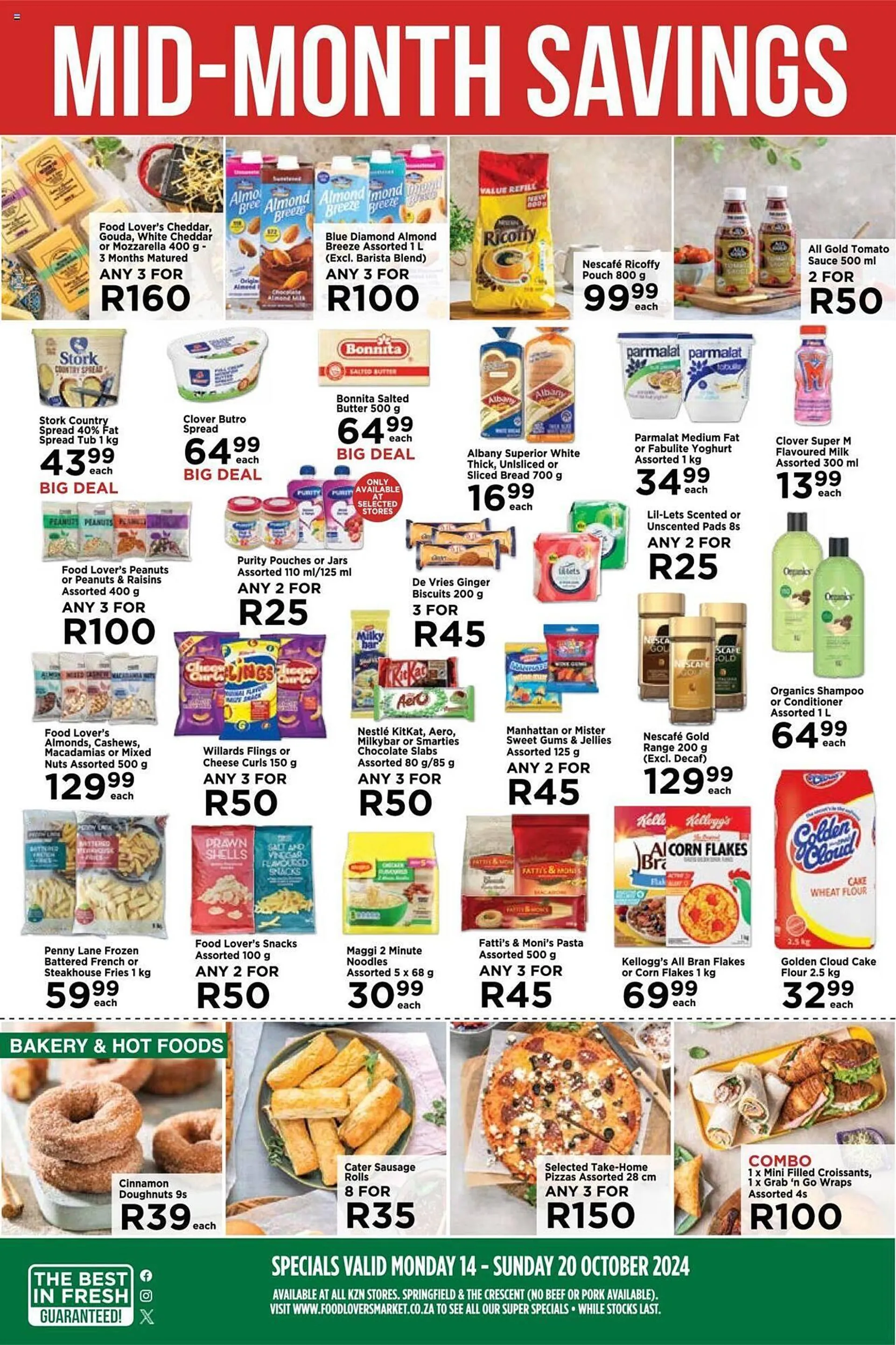 Food Lover's Market catalogue from 14 October to 20 October 2024 - Catalogue Page 1