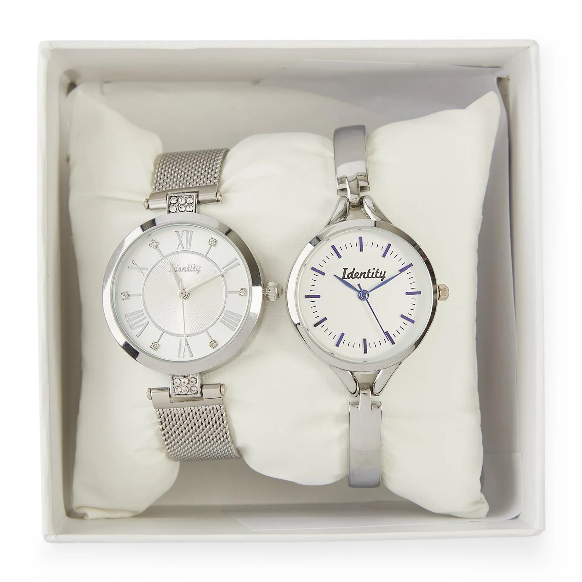 2-pack Silver Watch Set