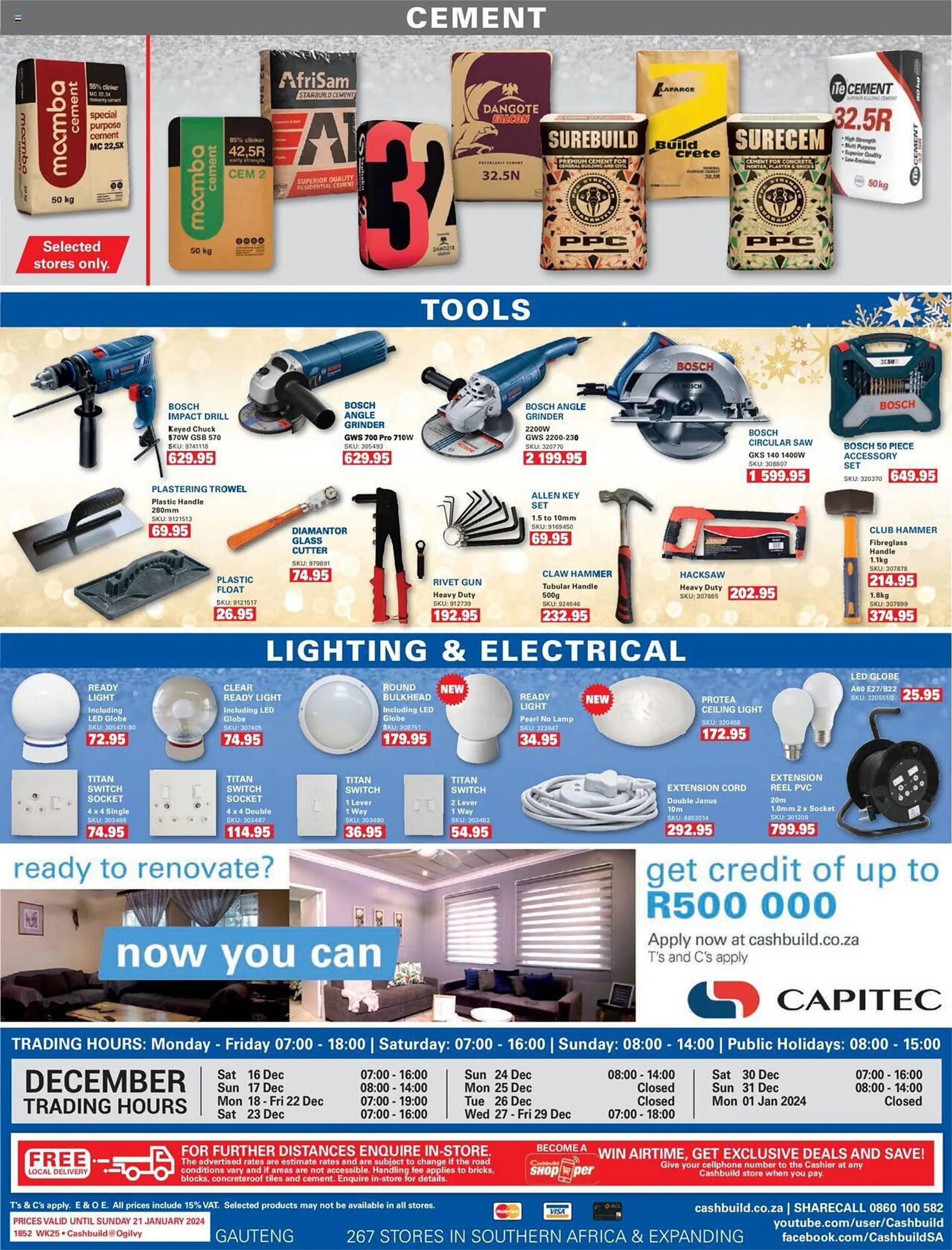 Cashbuild catalogue from 11 December to 21 January 2024 - Catalogue Page 2