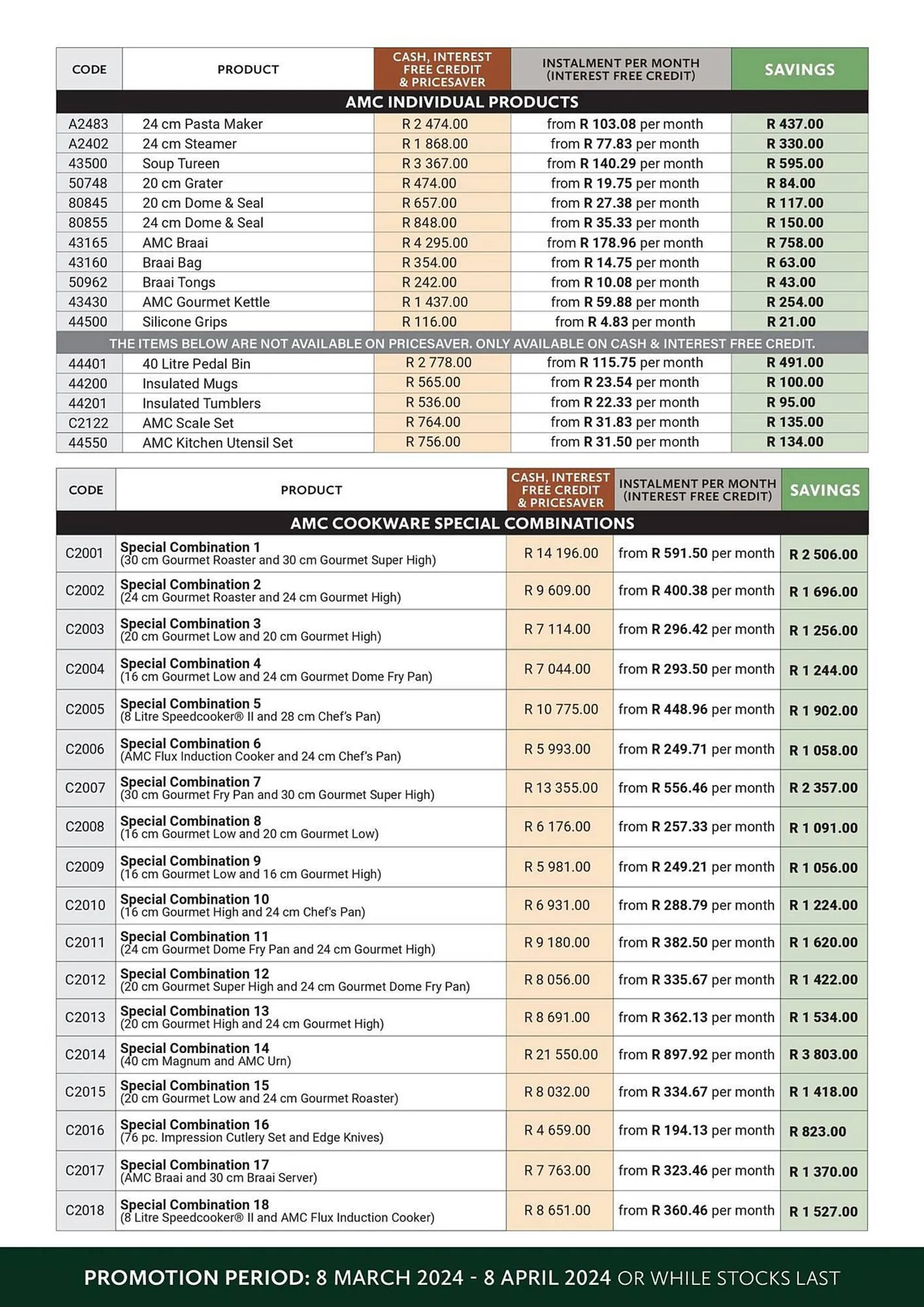 AMC Cookware catalogue from 11 March to 8 April 2024 - Catalogue Page 7