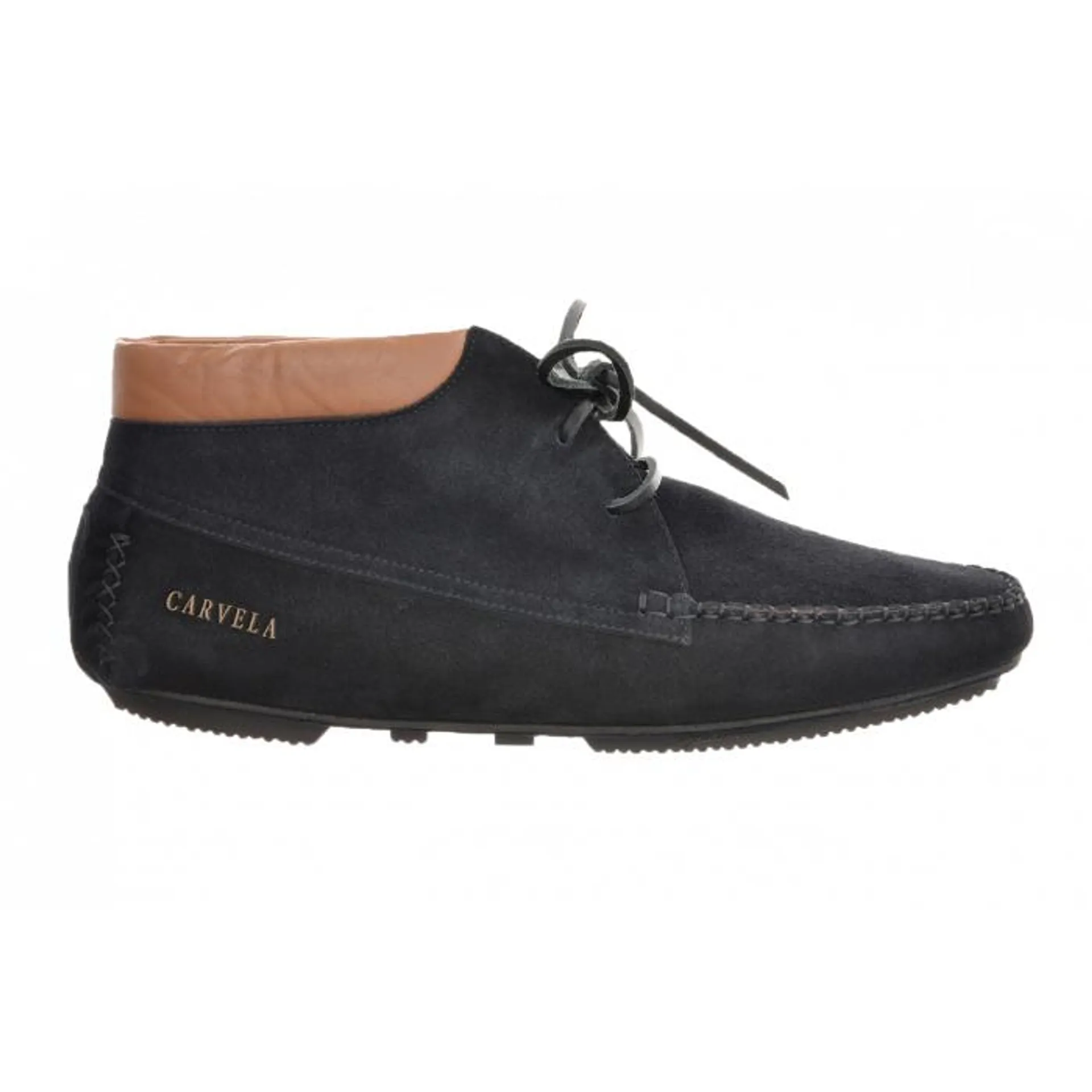 Carvela 392u Suede Boot With Leather Collar