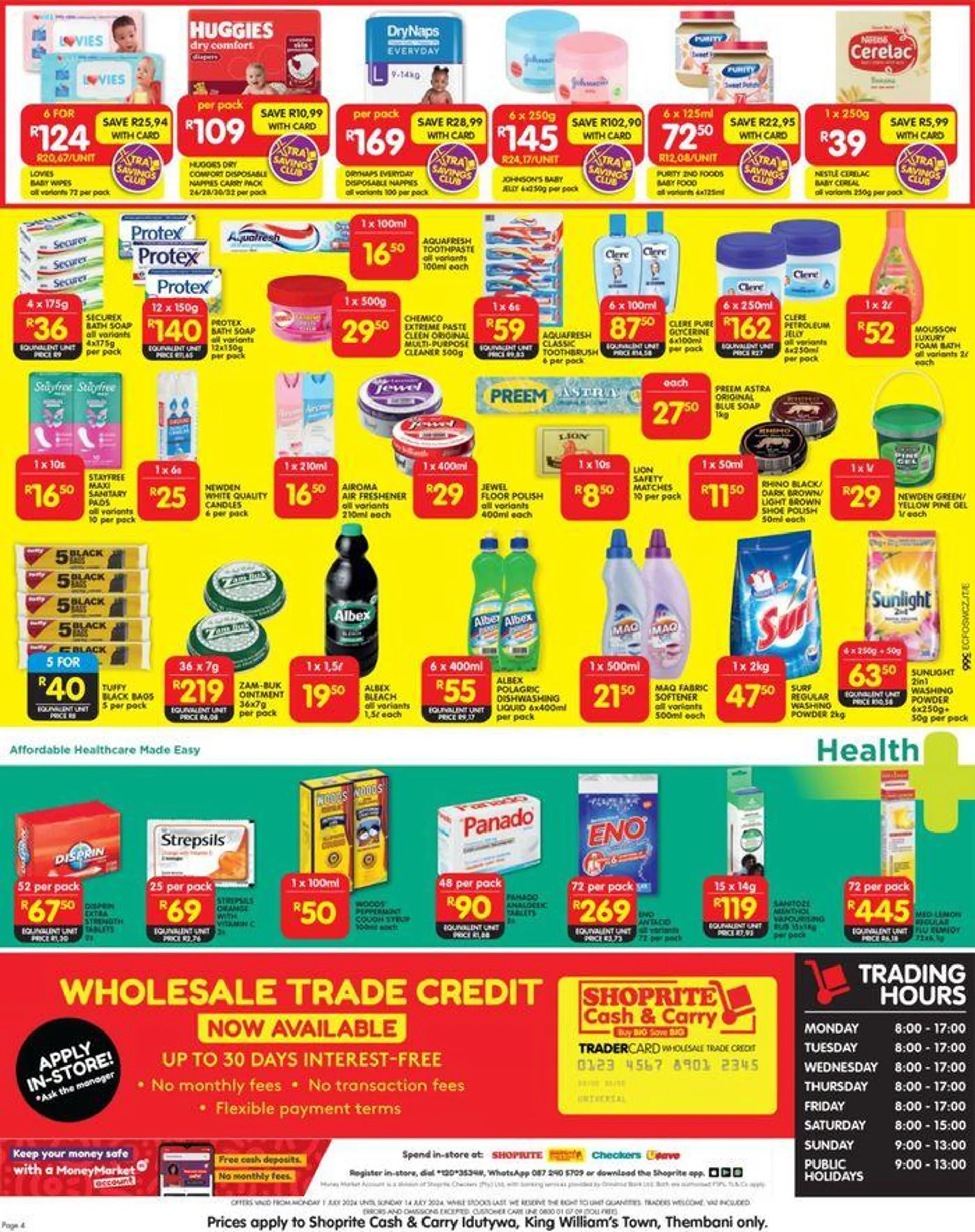 Shoprite weekly specials from 2 July to 14 July 2024 - Catalogue Page 4