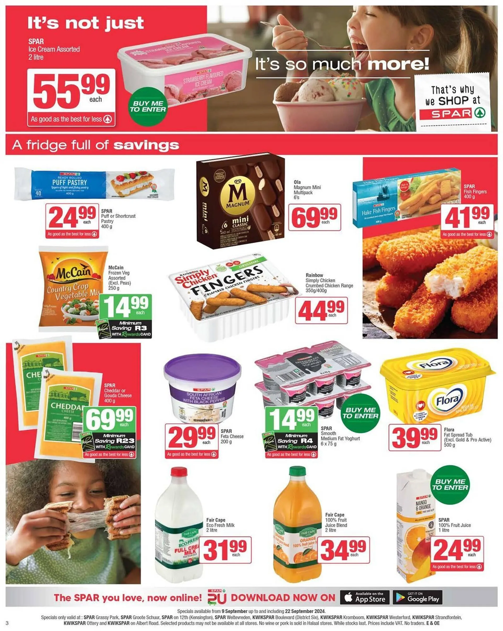 Spar catalogue from 9 September to 22 September 2024 - Catalogue Page 3