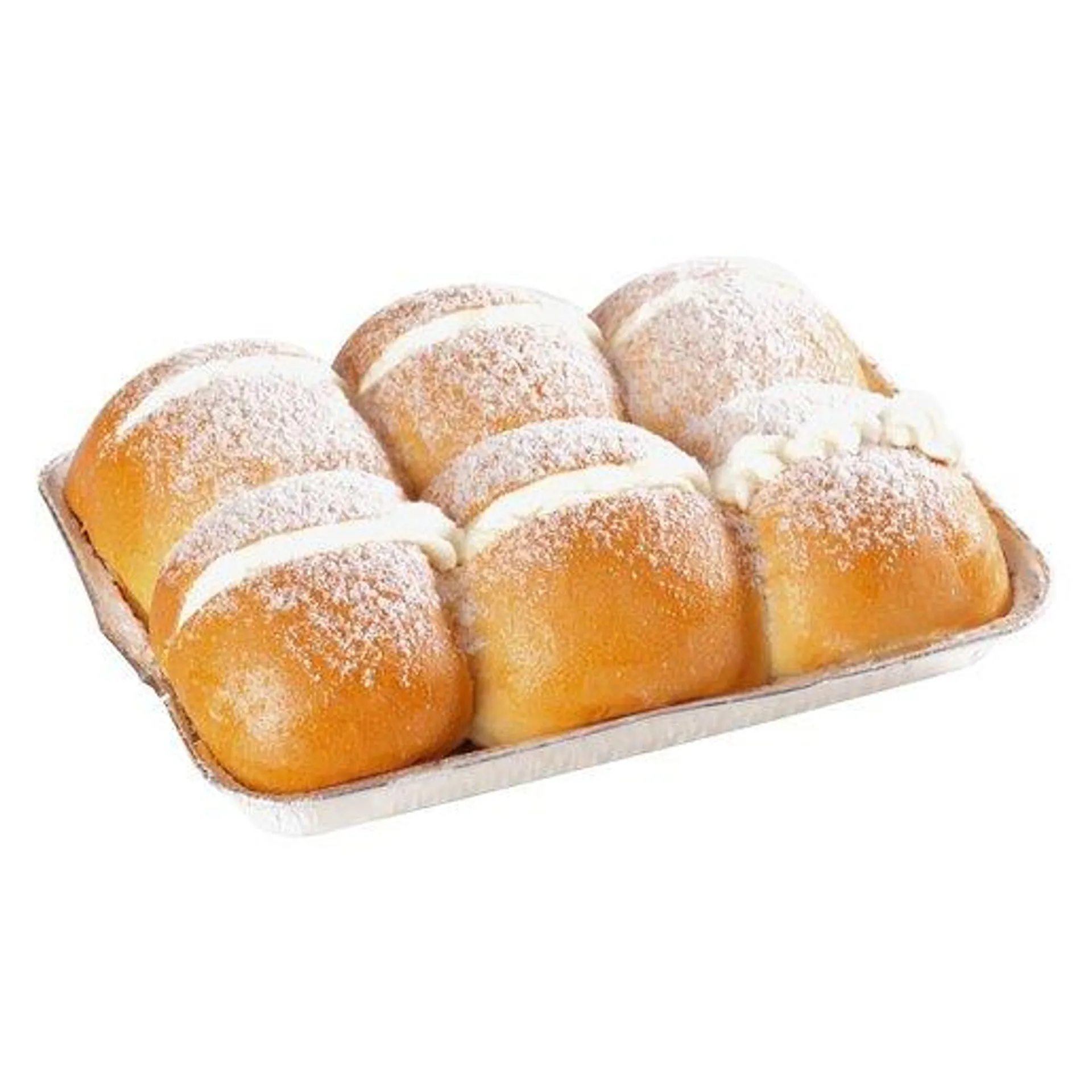 PnP Dessert Topped Buns 6 Pack