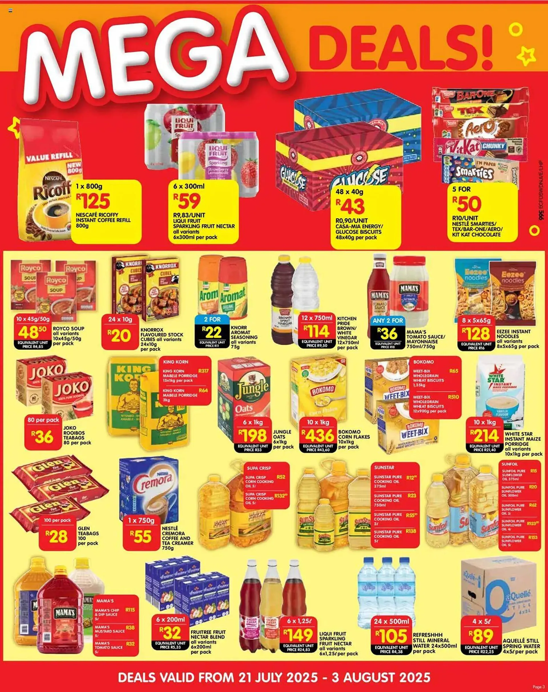 Shoprite catalogue from 21 July to 3 August 2025 - Catalogue Page 1