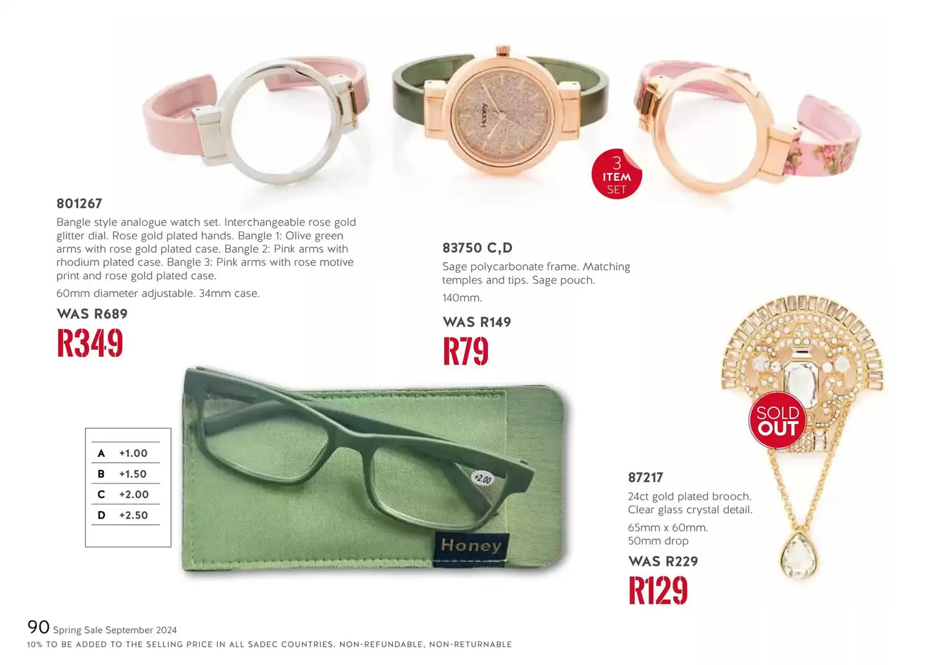 Honey Fashion Accessories catalogue from 1 October to 15 October 2024 - Catalogue Page 190