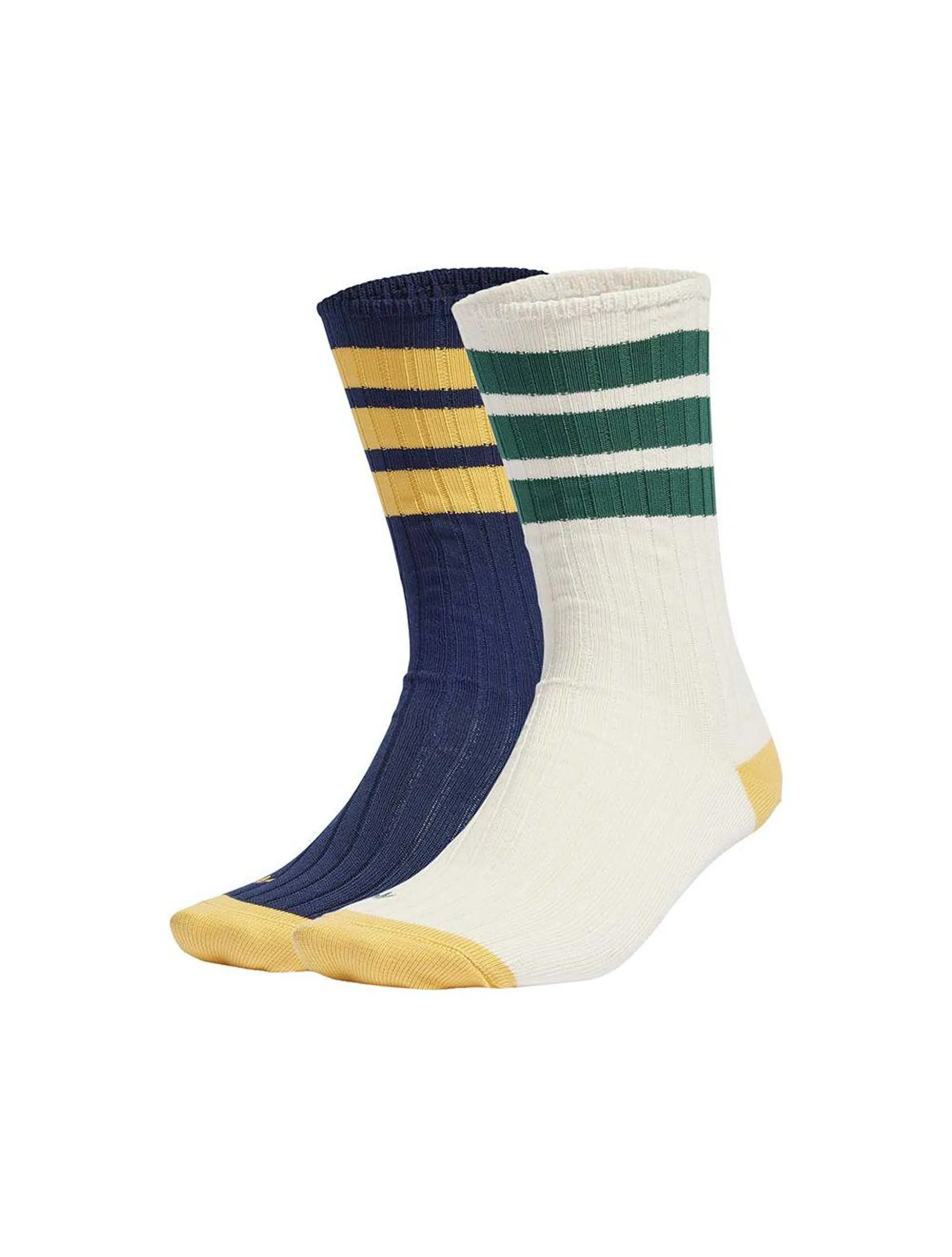 adidas Originals Premium Mid Crew Socks 2 Pack White/Navy/Strata