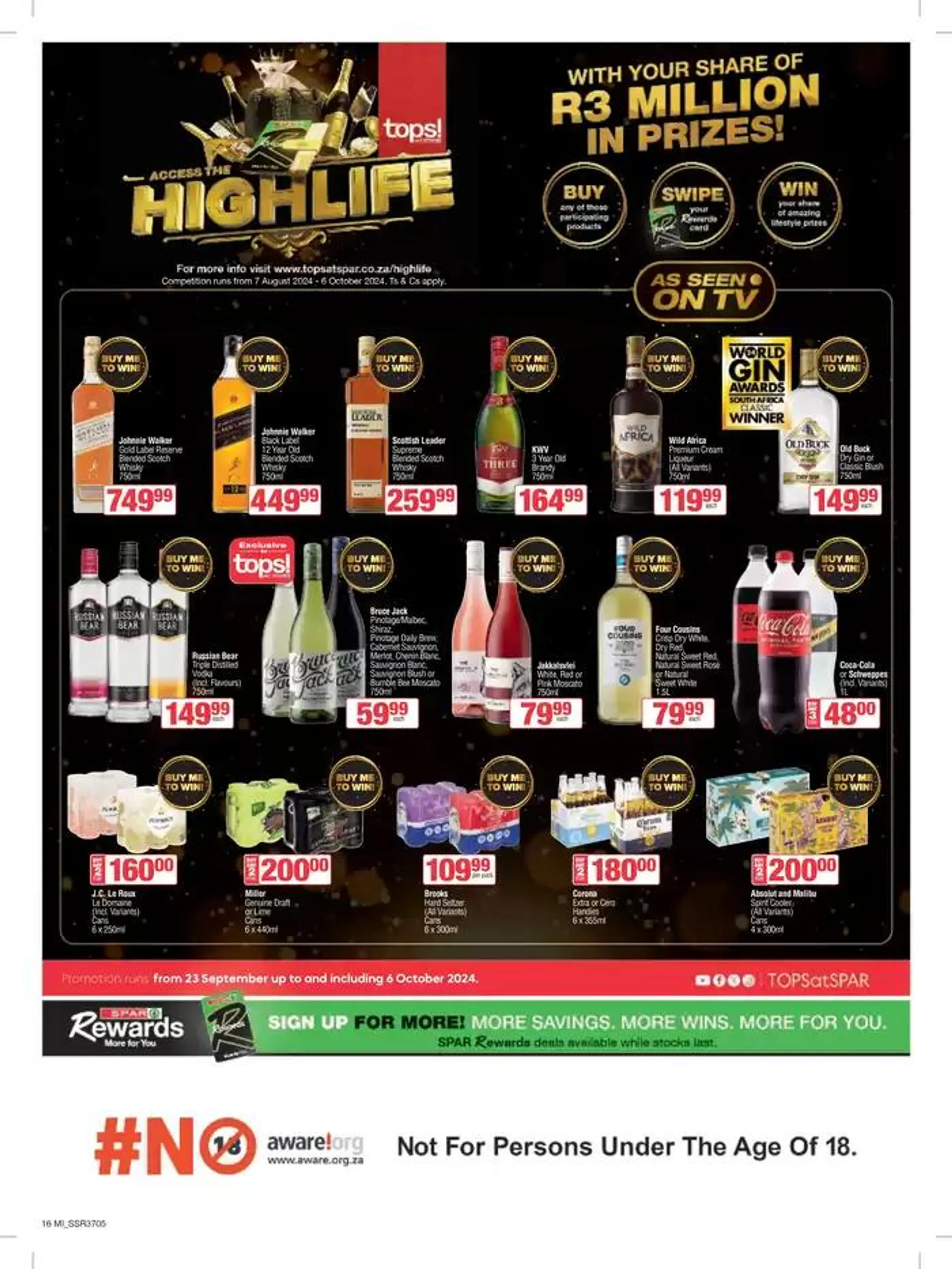 Specials Spar from 23 September to 6 October 2024 - Catalogue Page 16