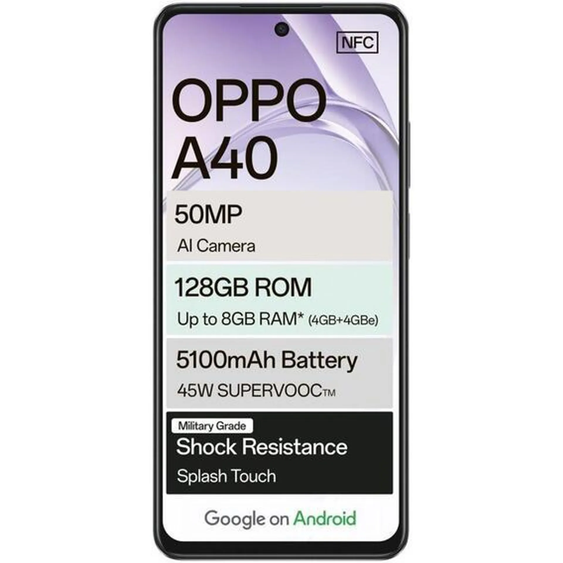 OPPO A40 4G DUAL SIM 128GB BLK