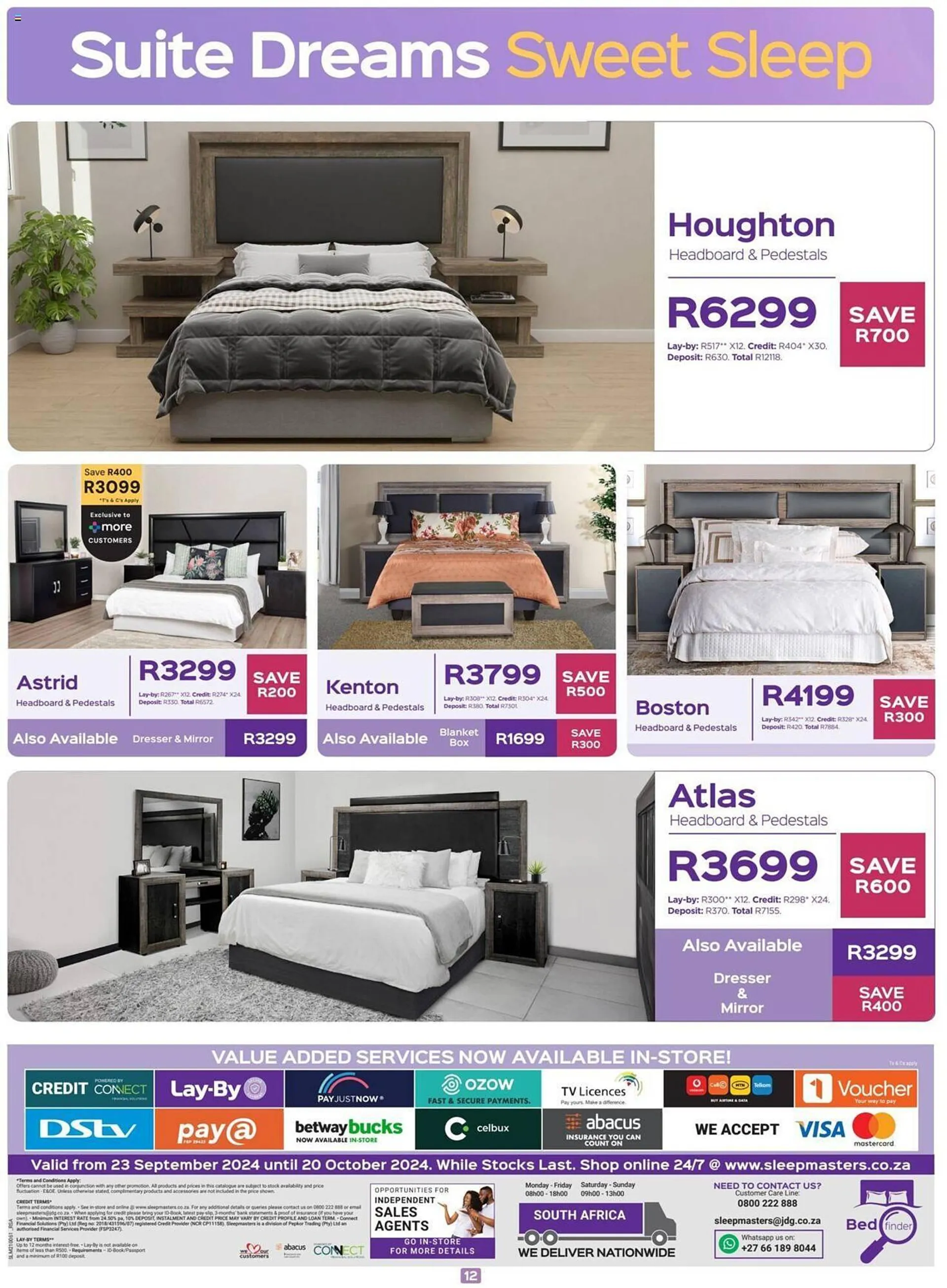 Sleepmasters catalogue from 23 September to 20 October 2024 - Catalogue Page 12