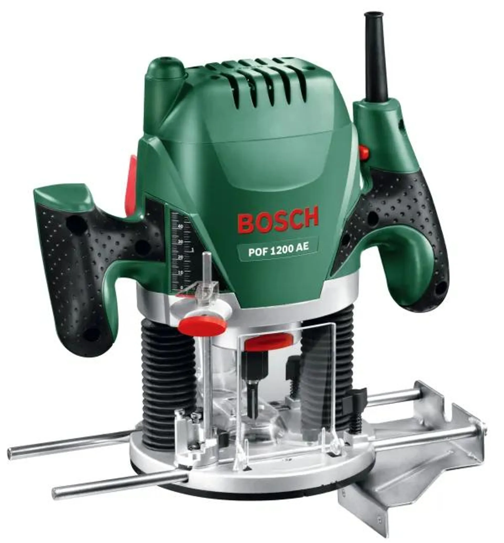 Bosch Router 1200W Collet 1/4in 6mm 8mm Plunge 55mm DIY POF1200AE