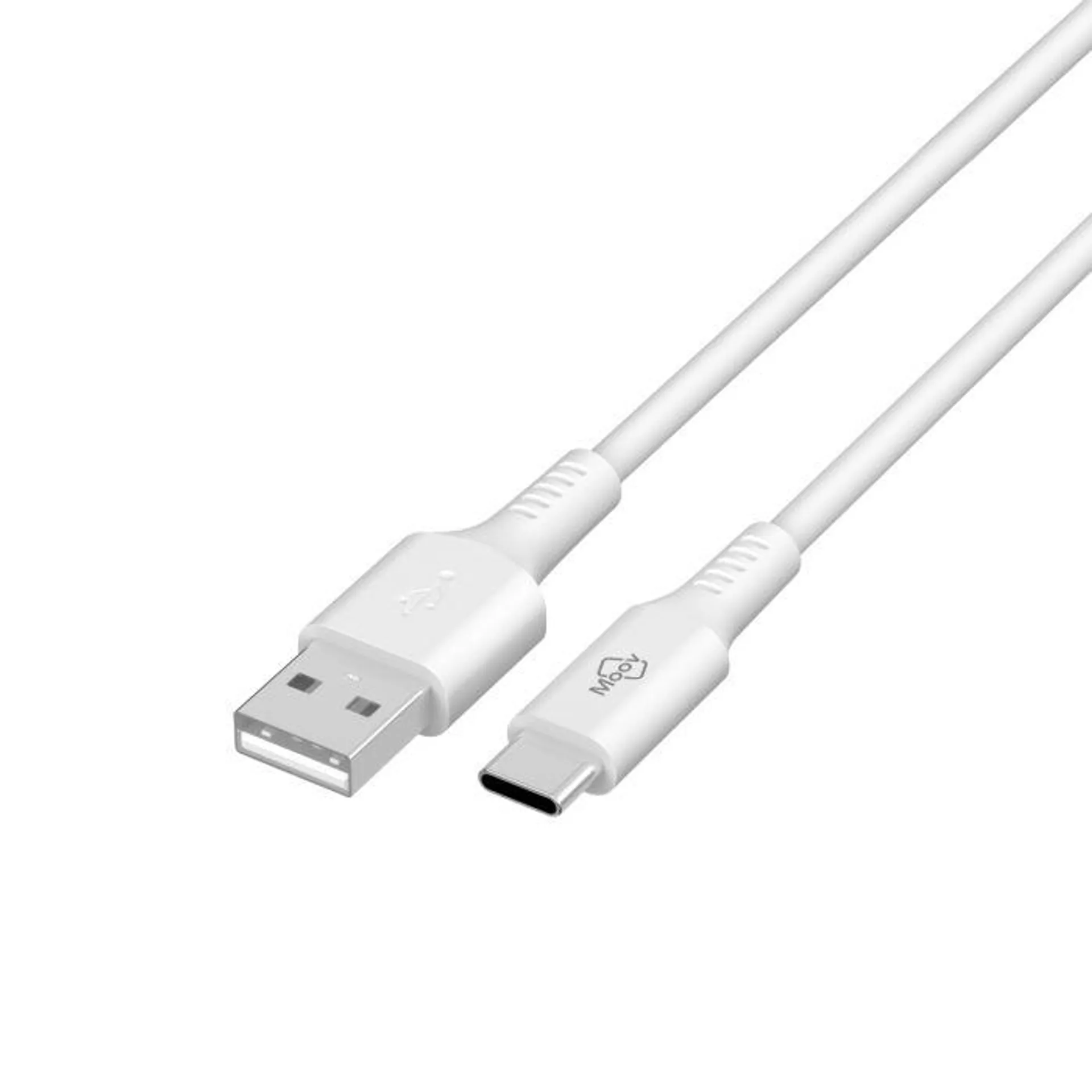 Moov USB-A to USB-C 1.2m Cable - White