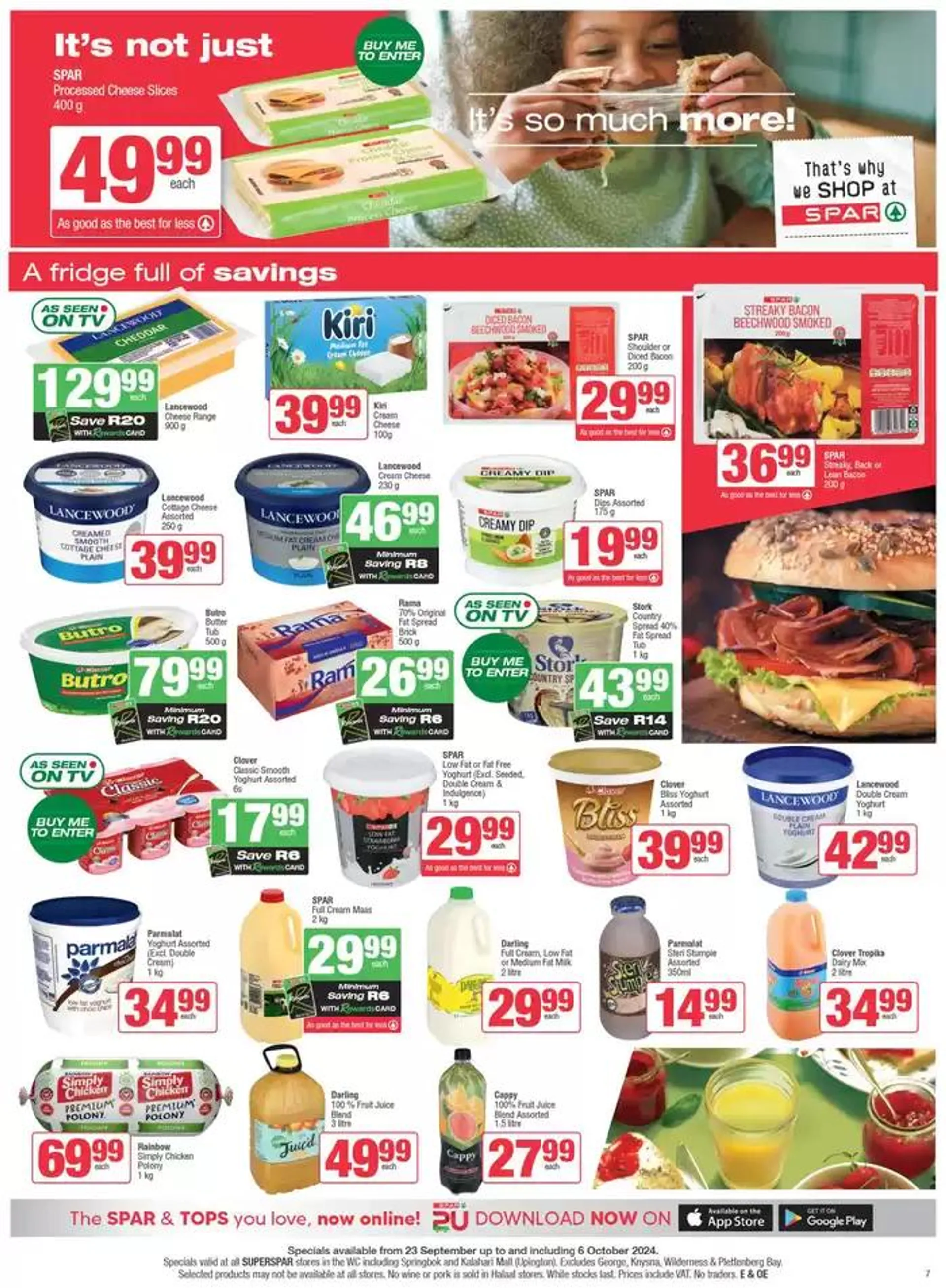 Specials SuperSpar from 24 September to 6 October 2024 - Catalogue Page 7