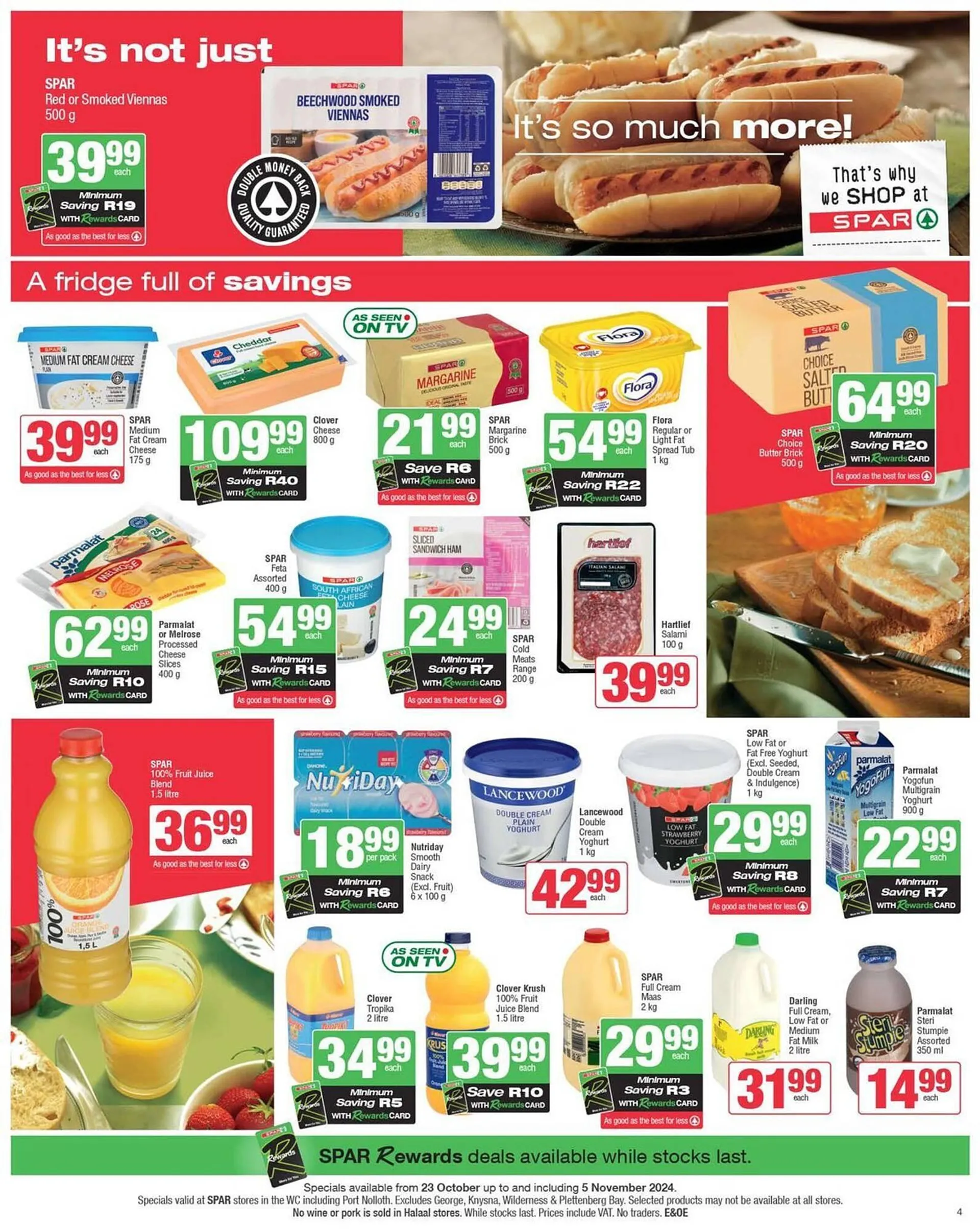 Spar catalogue from 23 October to 5 November 2024 - Catalogue Page 4