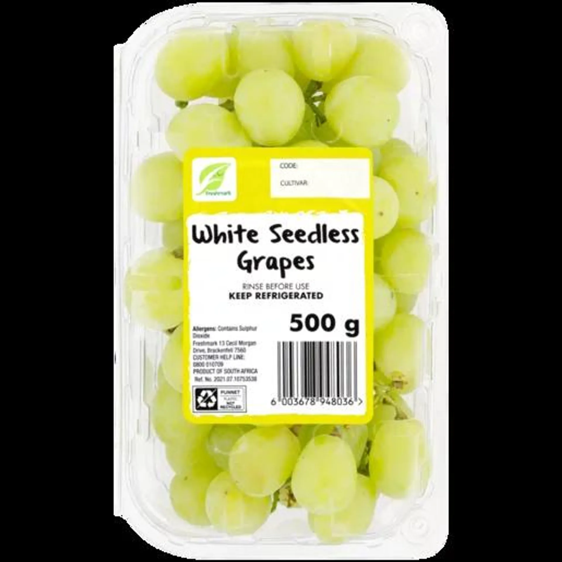 Best Buy White Seedless Grapes 500g