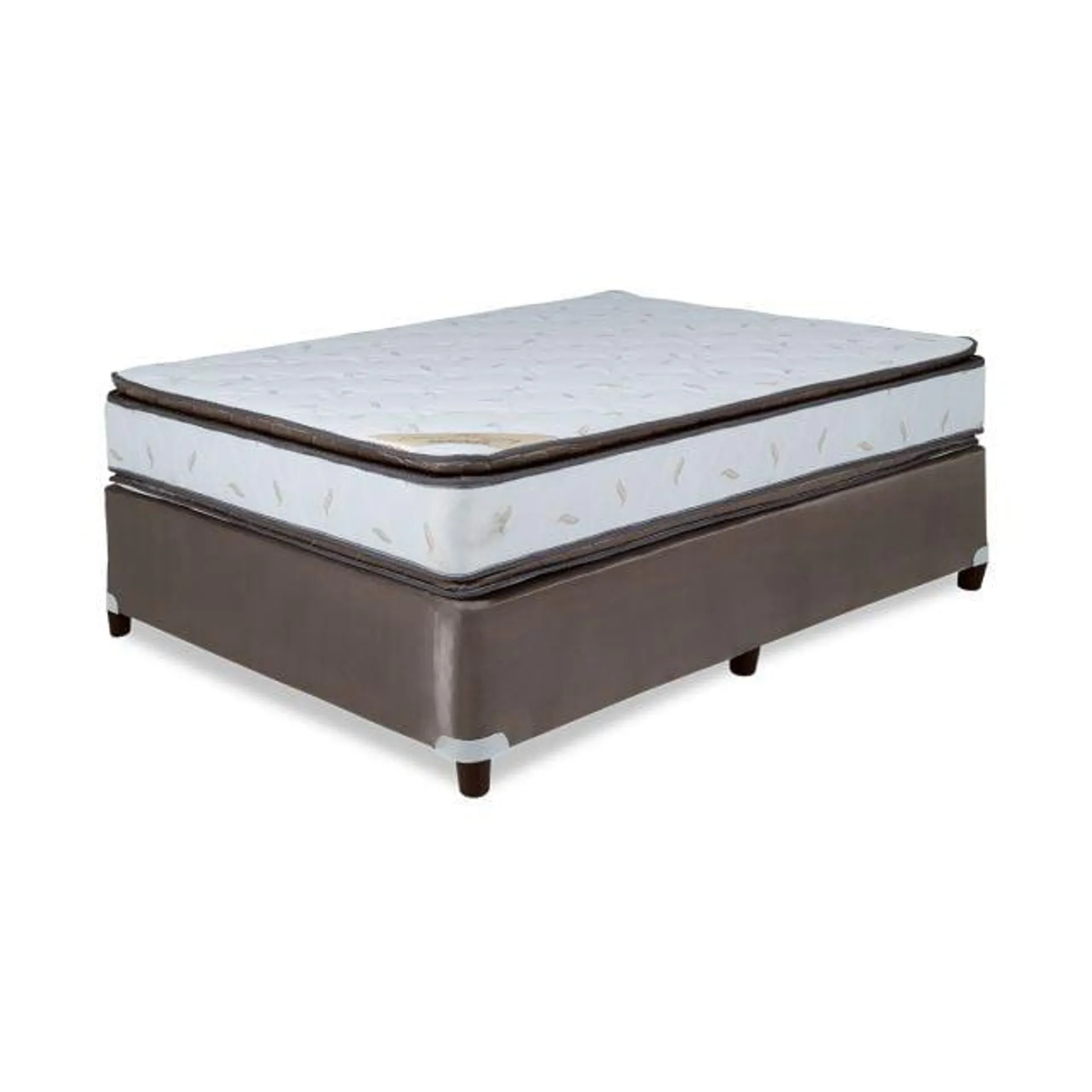 Crown Majesty Pillow Top Double Mattress and Bed Set