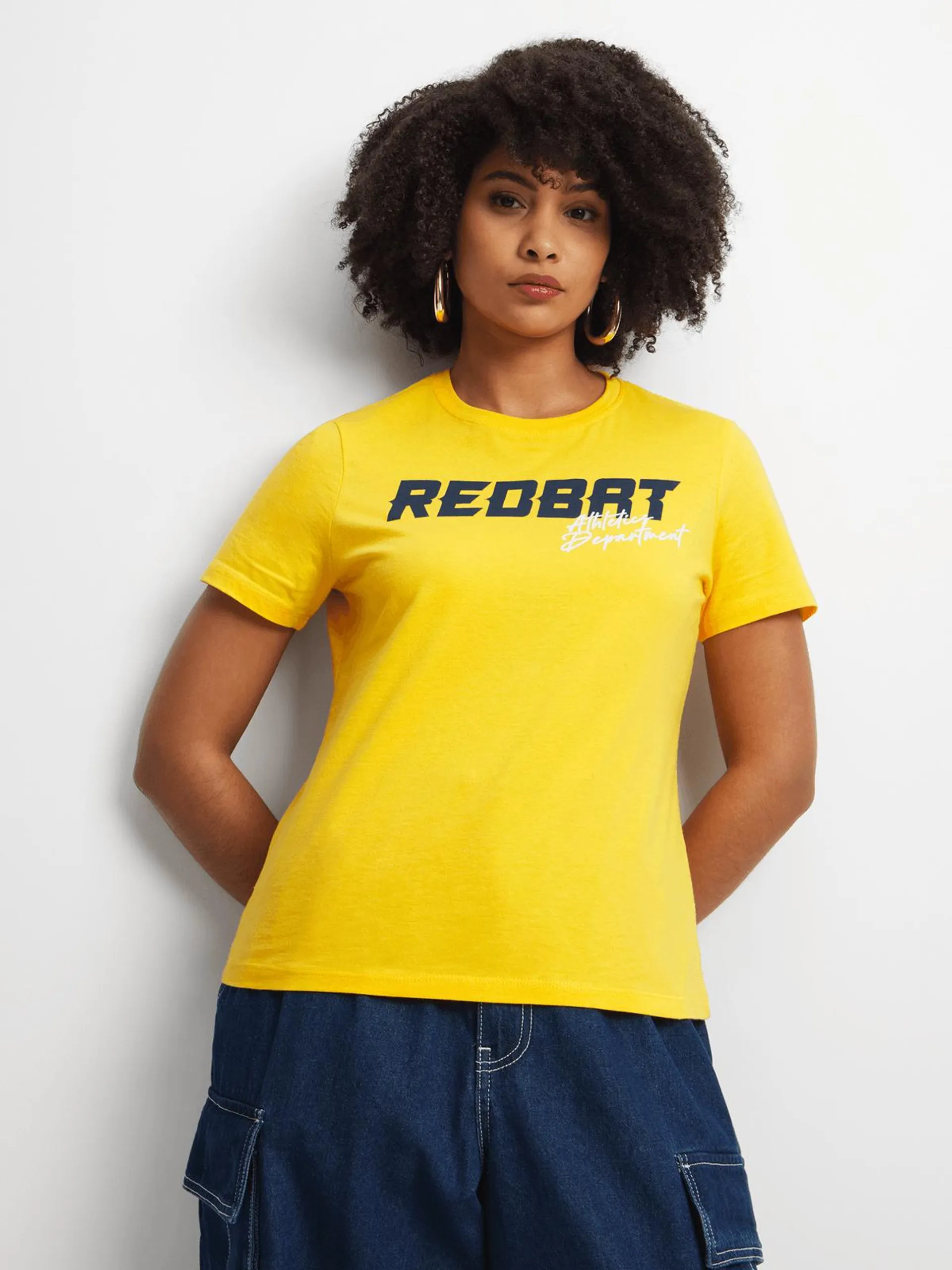 Redbat Athletics Women's Yellow T-Shirt