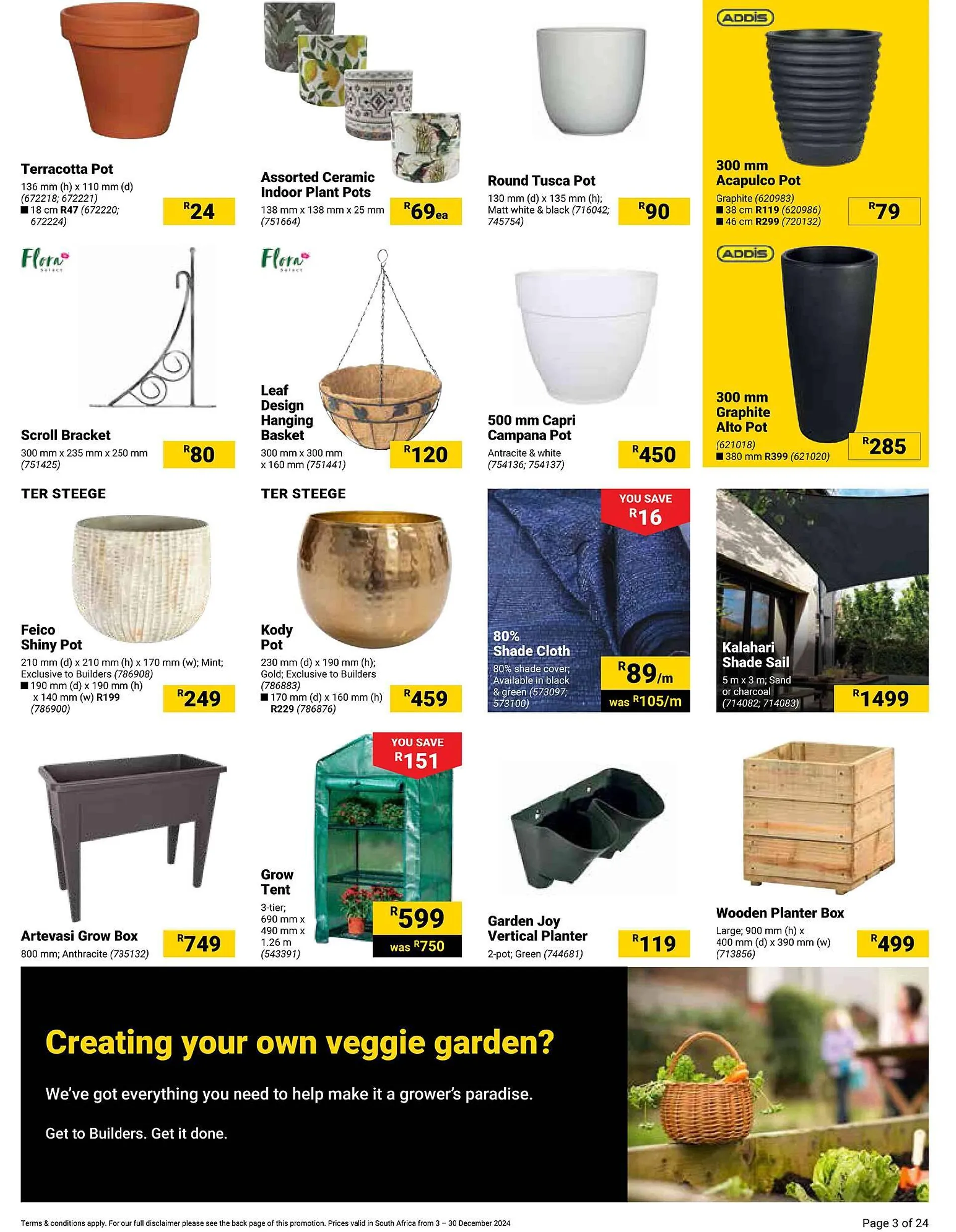 Builders Warehouse catalogue from 3 December to 30 December 2024 - Catalogue Page 3