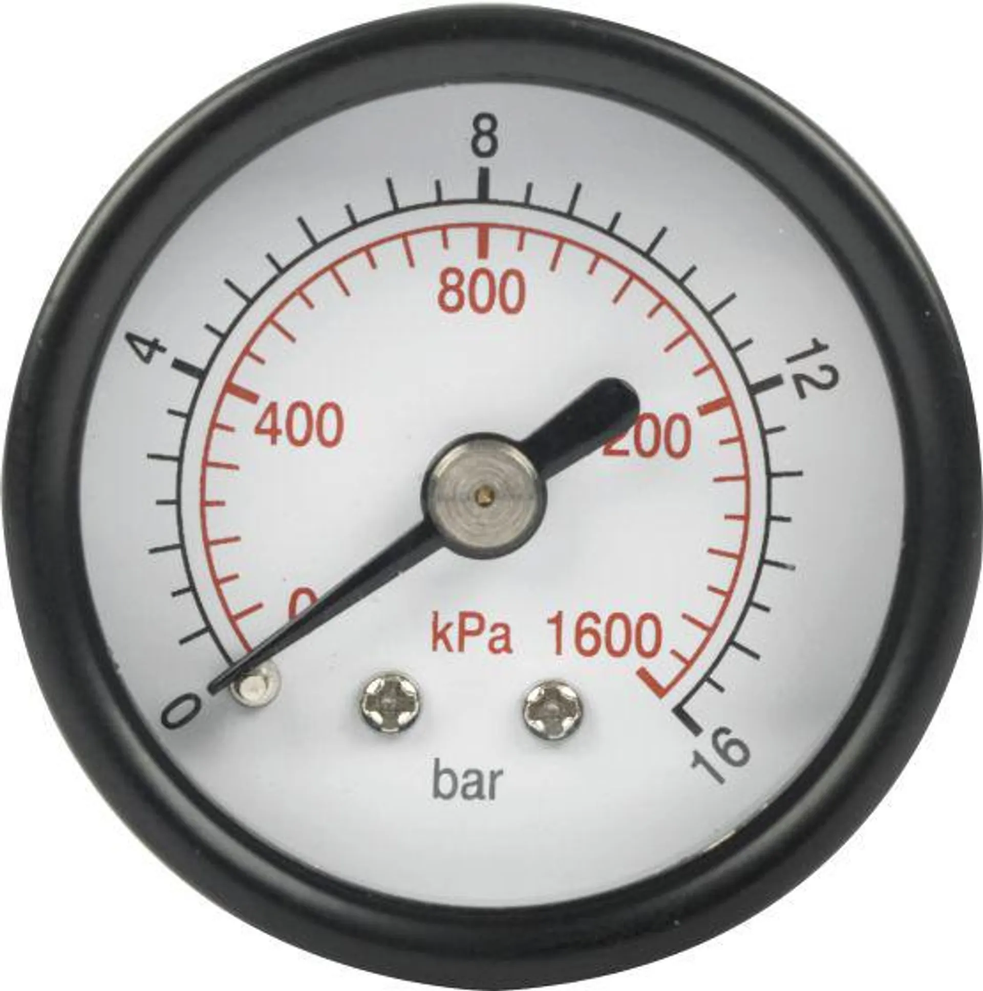 Aircraft Airline Pressure Gauge 40mm 1/4in Rear Fit 0-16Bar/0-1600KPA