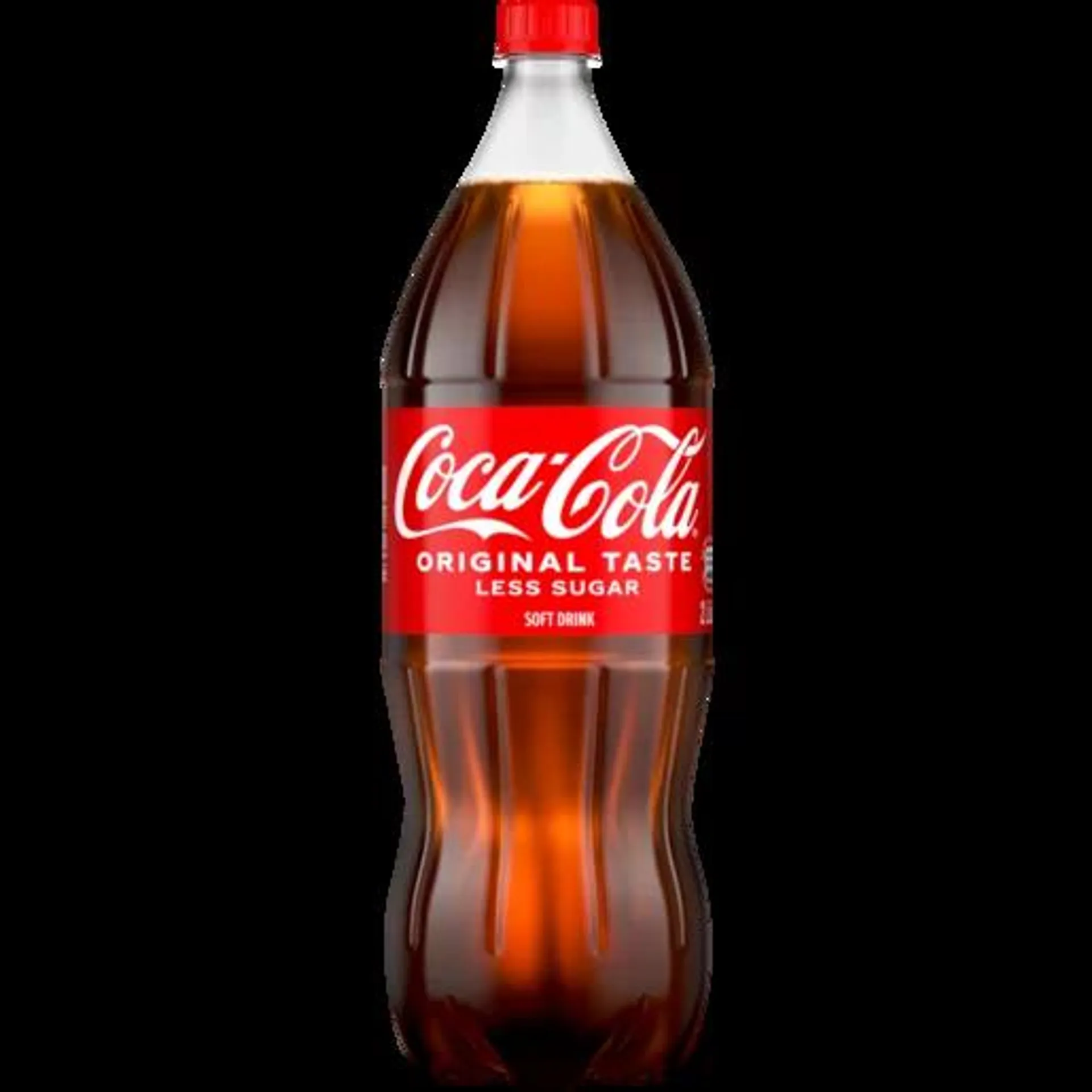 Coca-Cola Original Less Sugar Soft Drink Bottle 2L