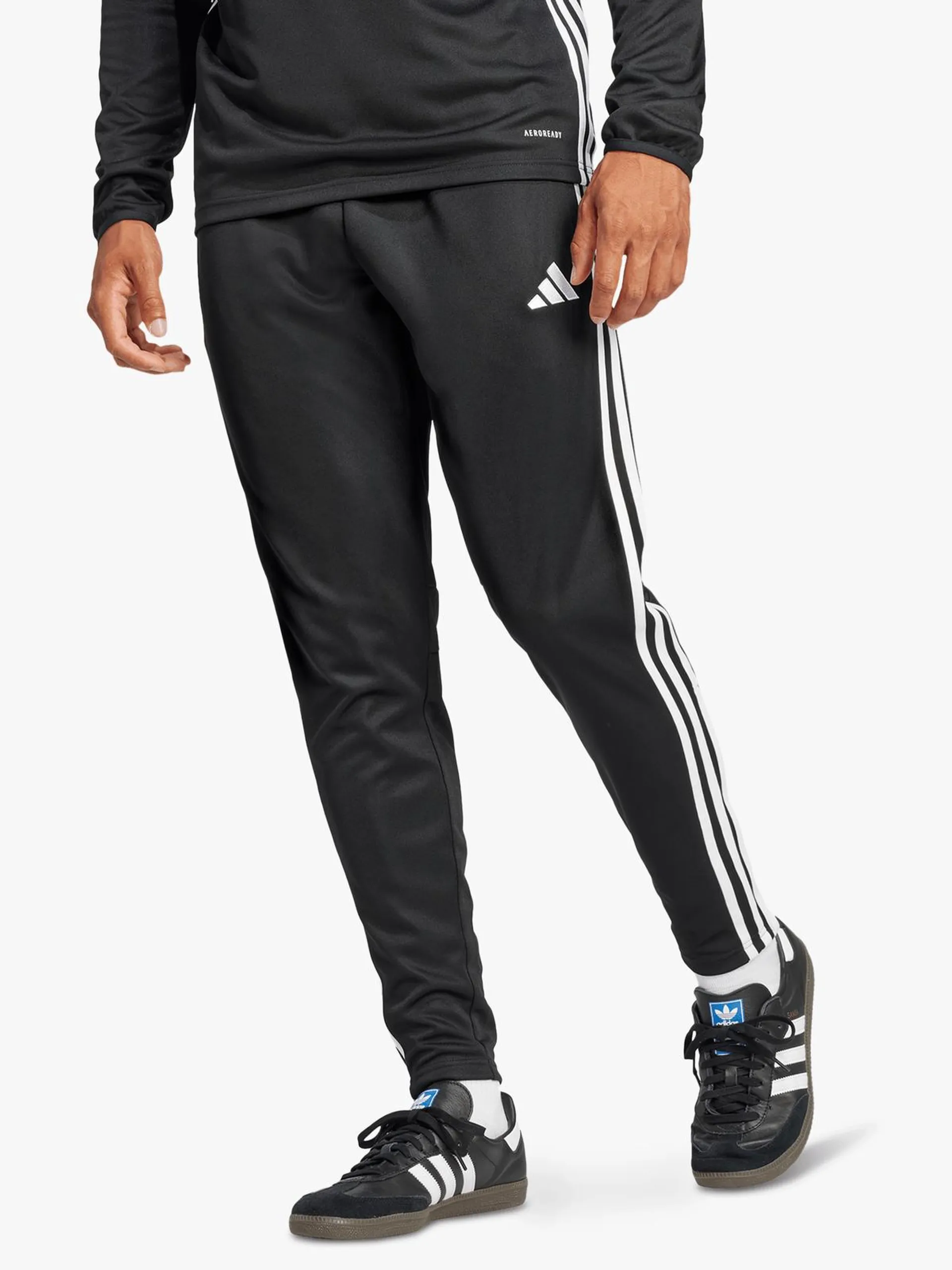 Mens adidas Tiro Essentials Black/White Pants