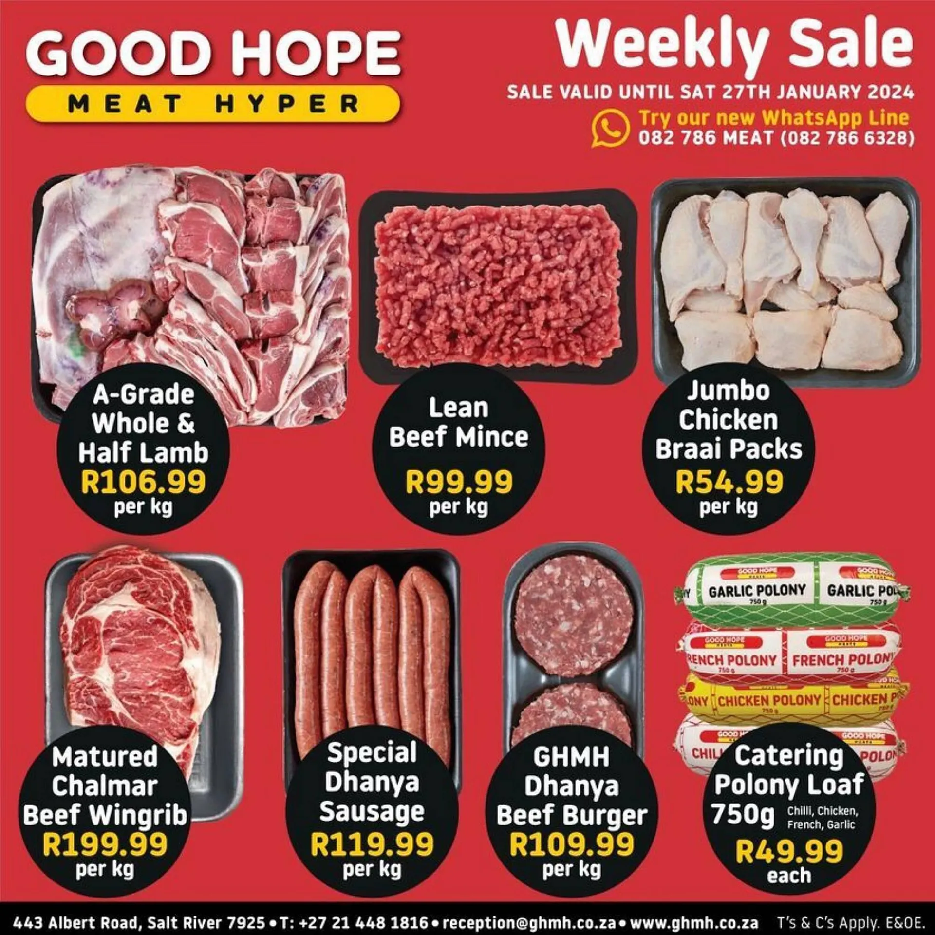 Good Hope Meat Hyper catalogue - 25 January 27 January 2024 - Page 1