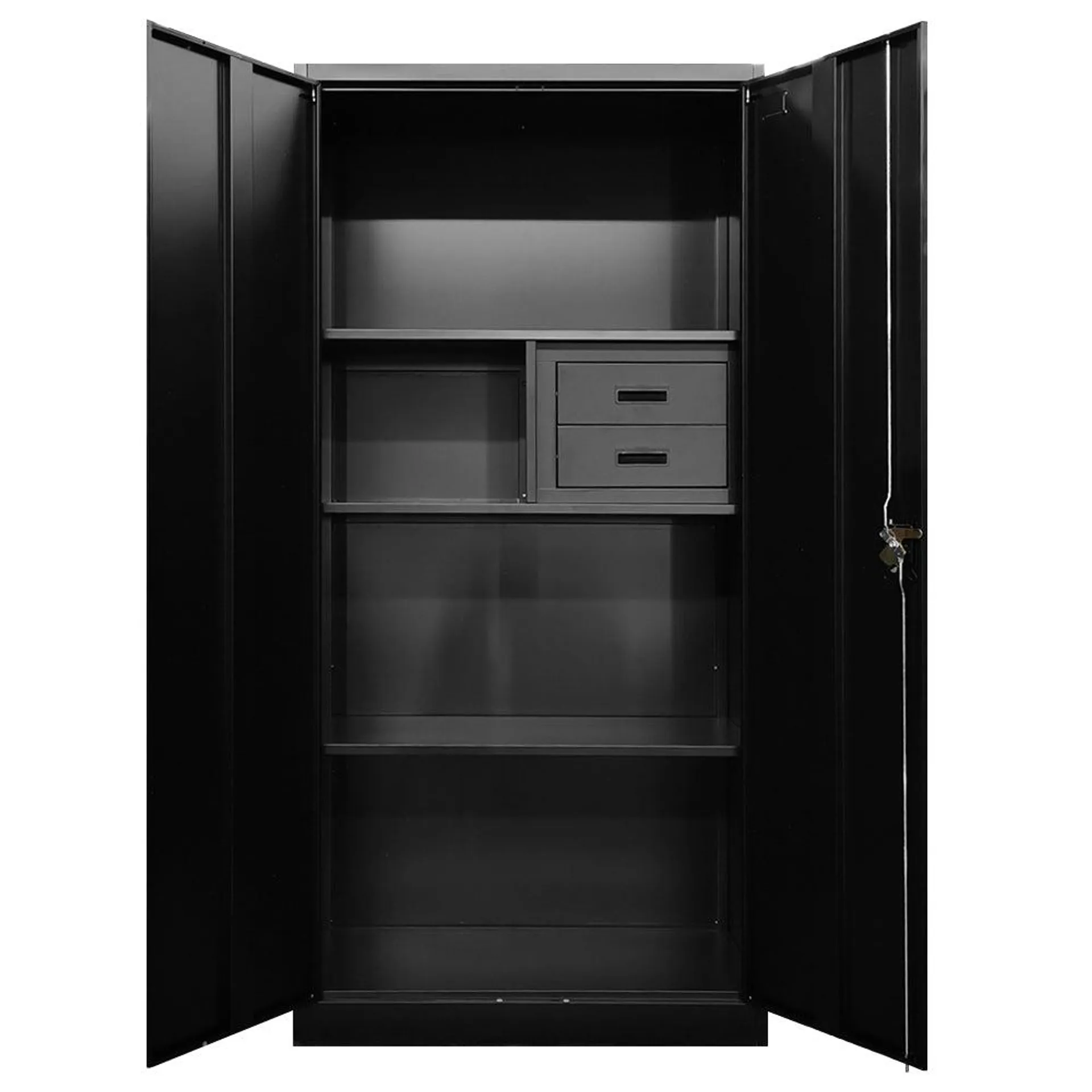 LockGuard 2 Door Metal Cabinet - Fine Living