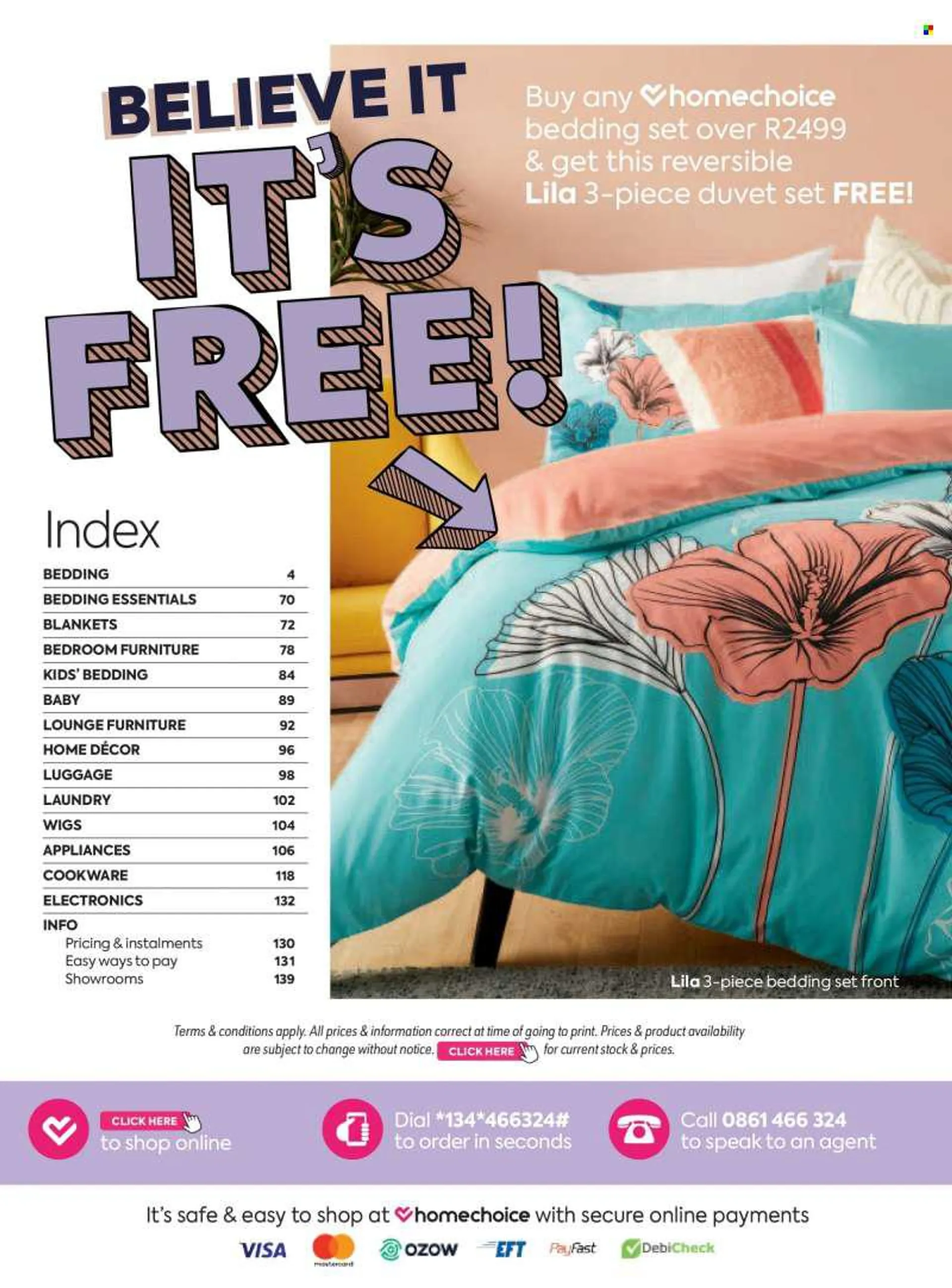 HomeChoice catalogue  - 01/08/2022 - 31/08/2022 - Sales products - lounge, cookware set, bedding, blanket, duvet, comforter, luggage, essentials. Page 2.