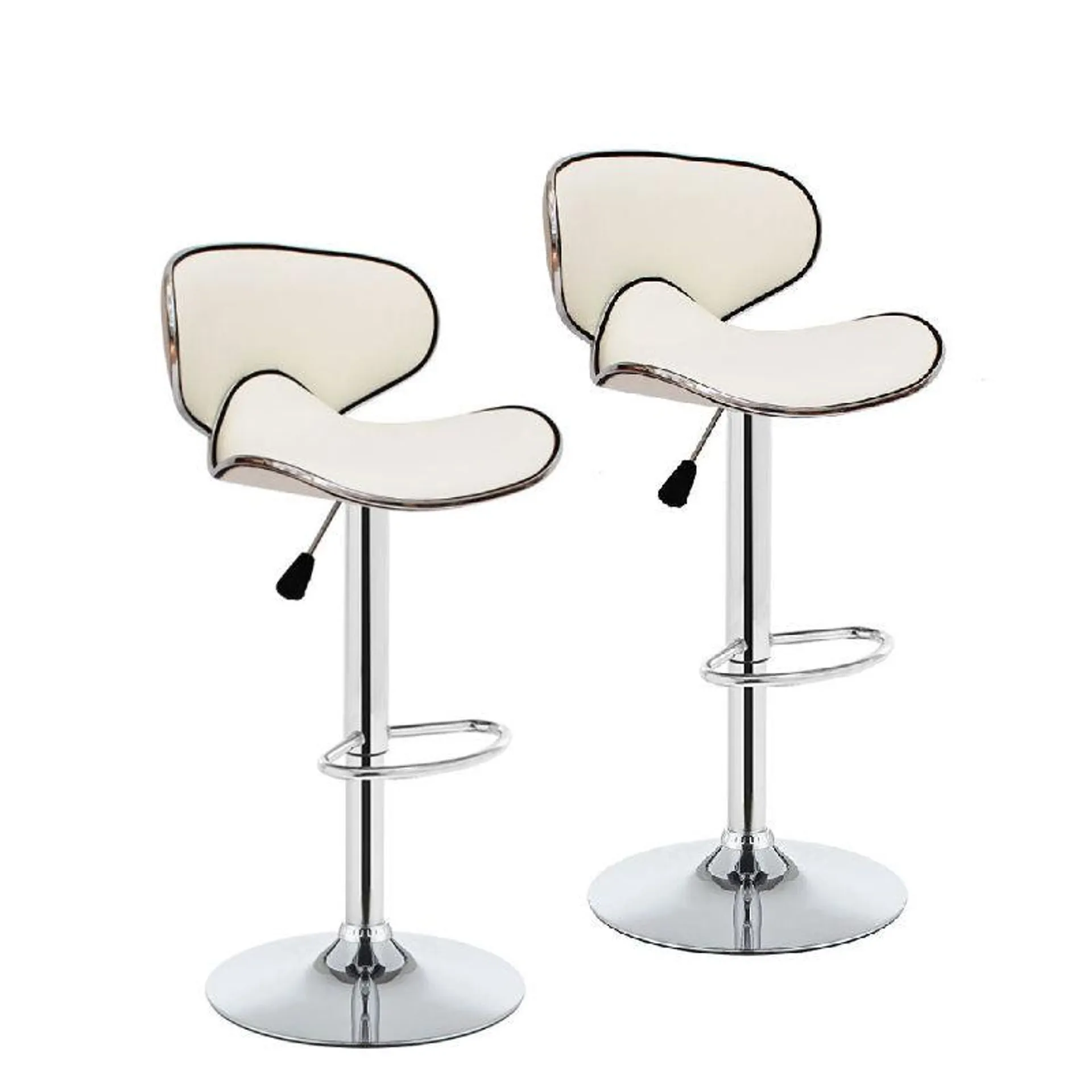 Nu Dekor - Stella Bar Stool - Set Of 2 - White