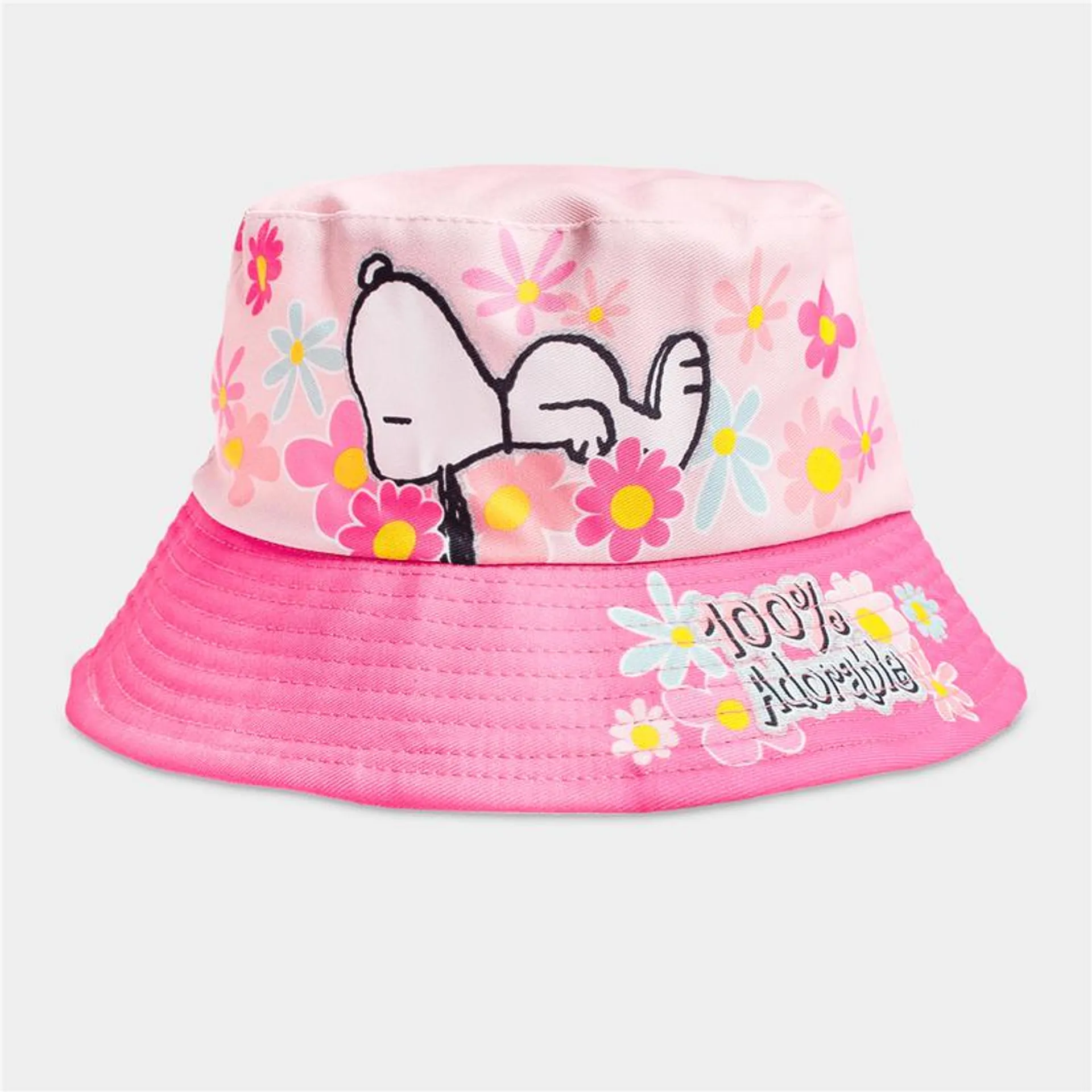 Girl's Character Group Pink Snoopy Bucket Hat