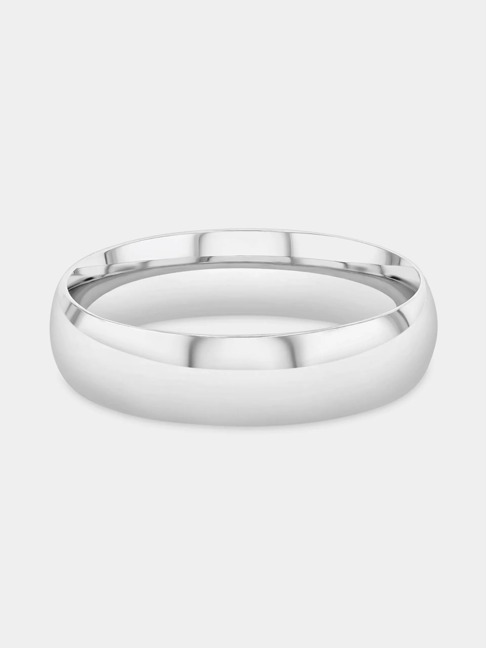 Sterling Silver Comfort Fit Wedding Band