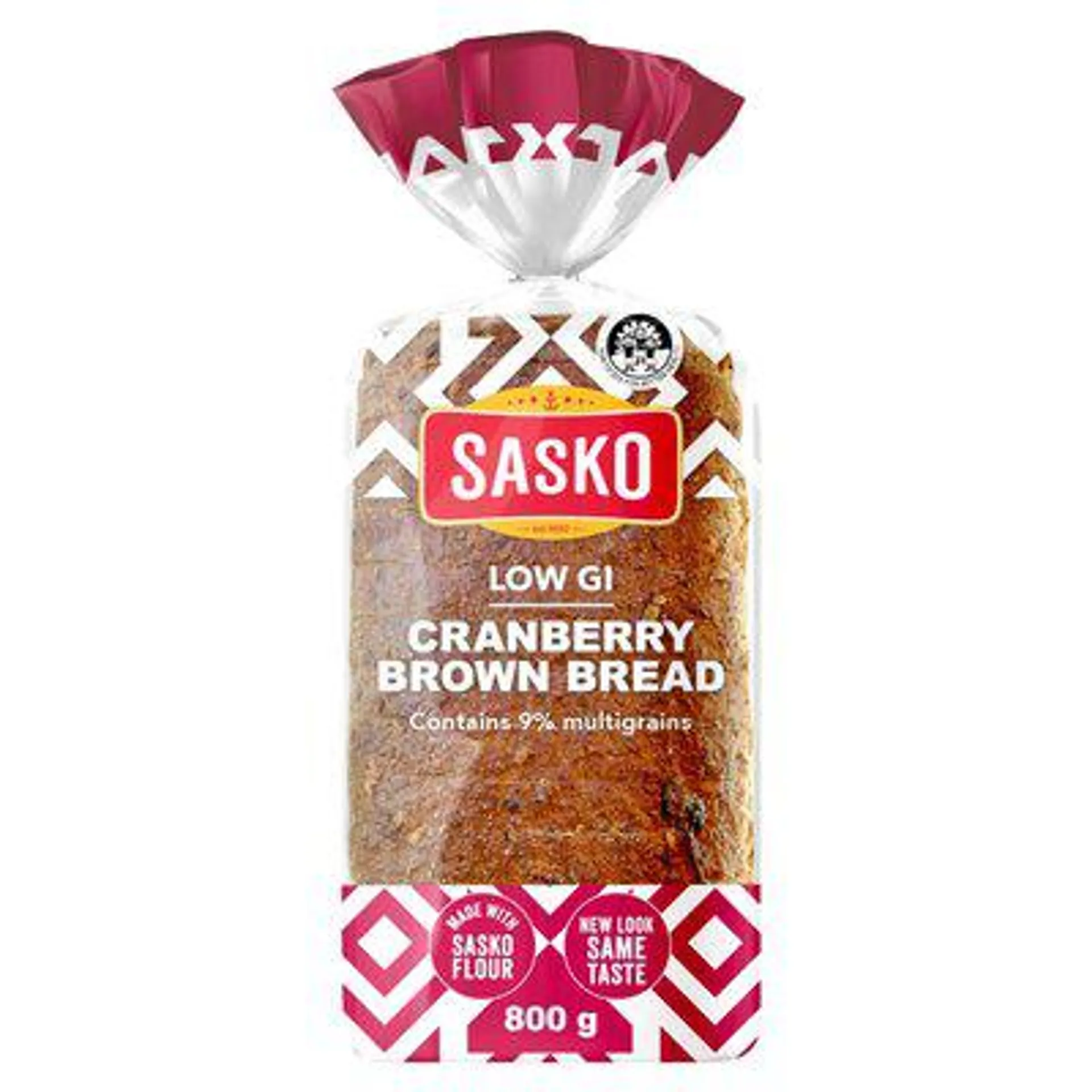 Sasko Low Gi Cranberry Brown Bread 800g