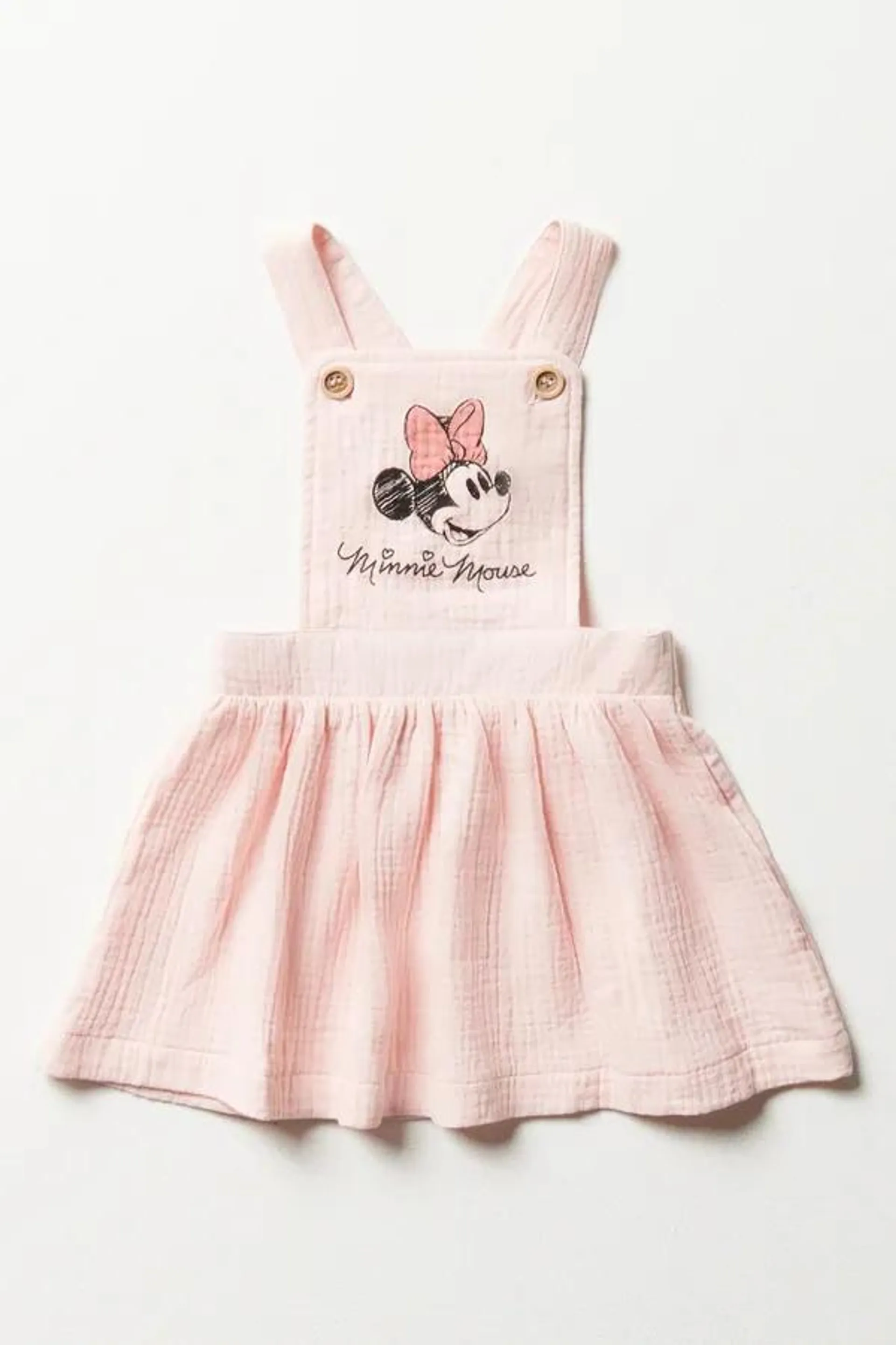 Minnie Mouse pinafore dress pink