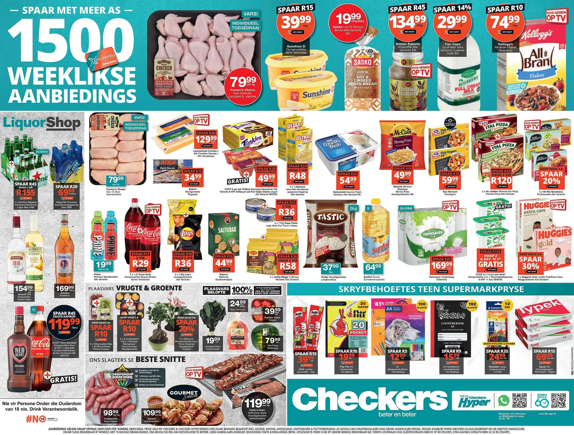 Checkers catalogue from 26 January to 28 January 2024 - Catalogue Page 1