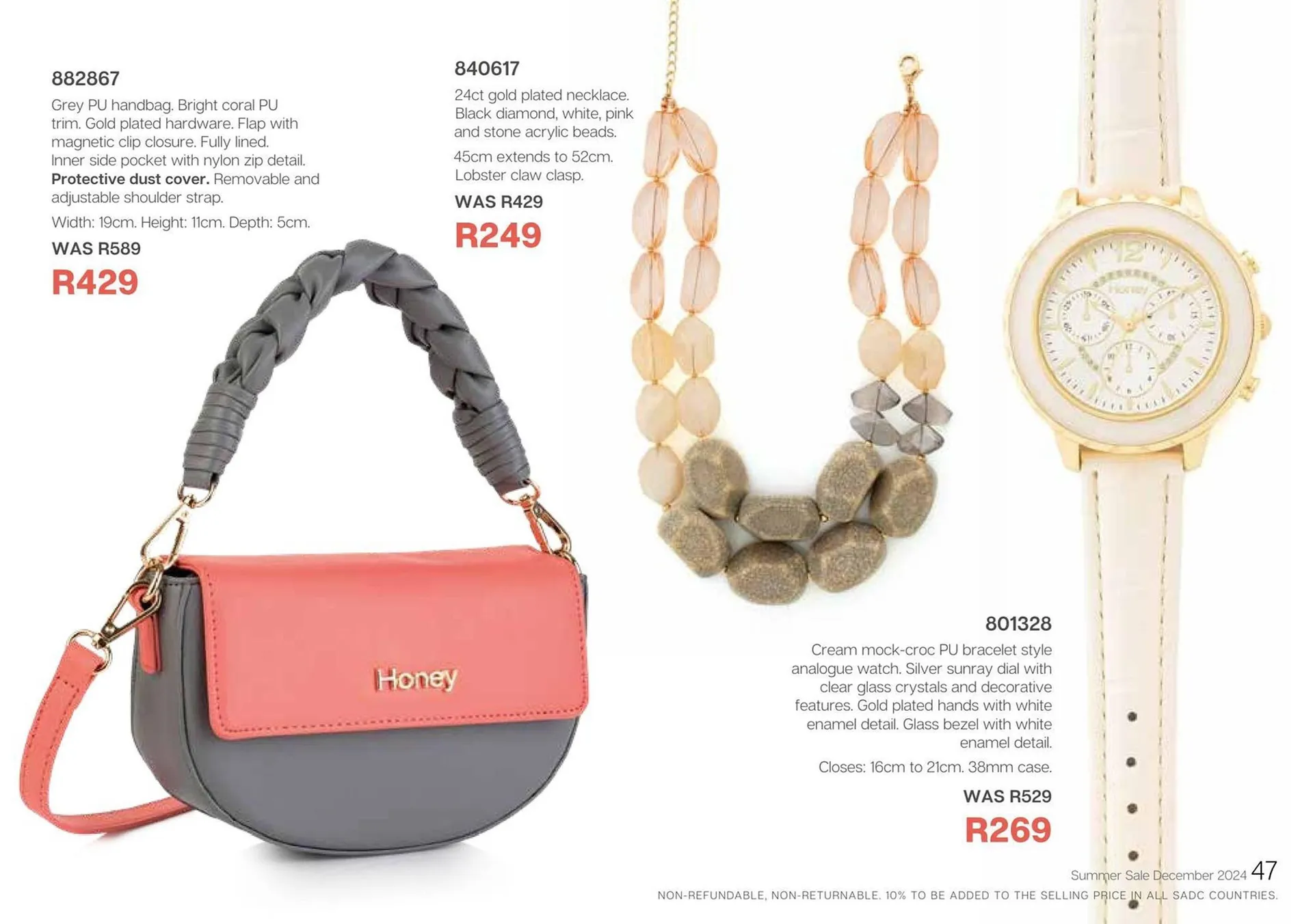 Honey Fashion Accessories catalogue from 19 December to 31 December 2024 - Catalogue Page 125