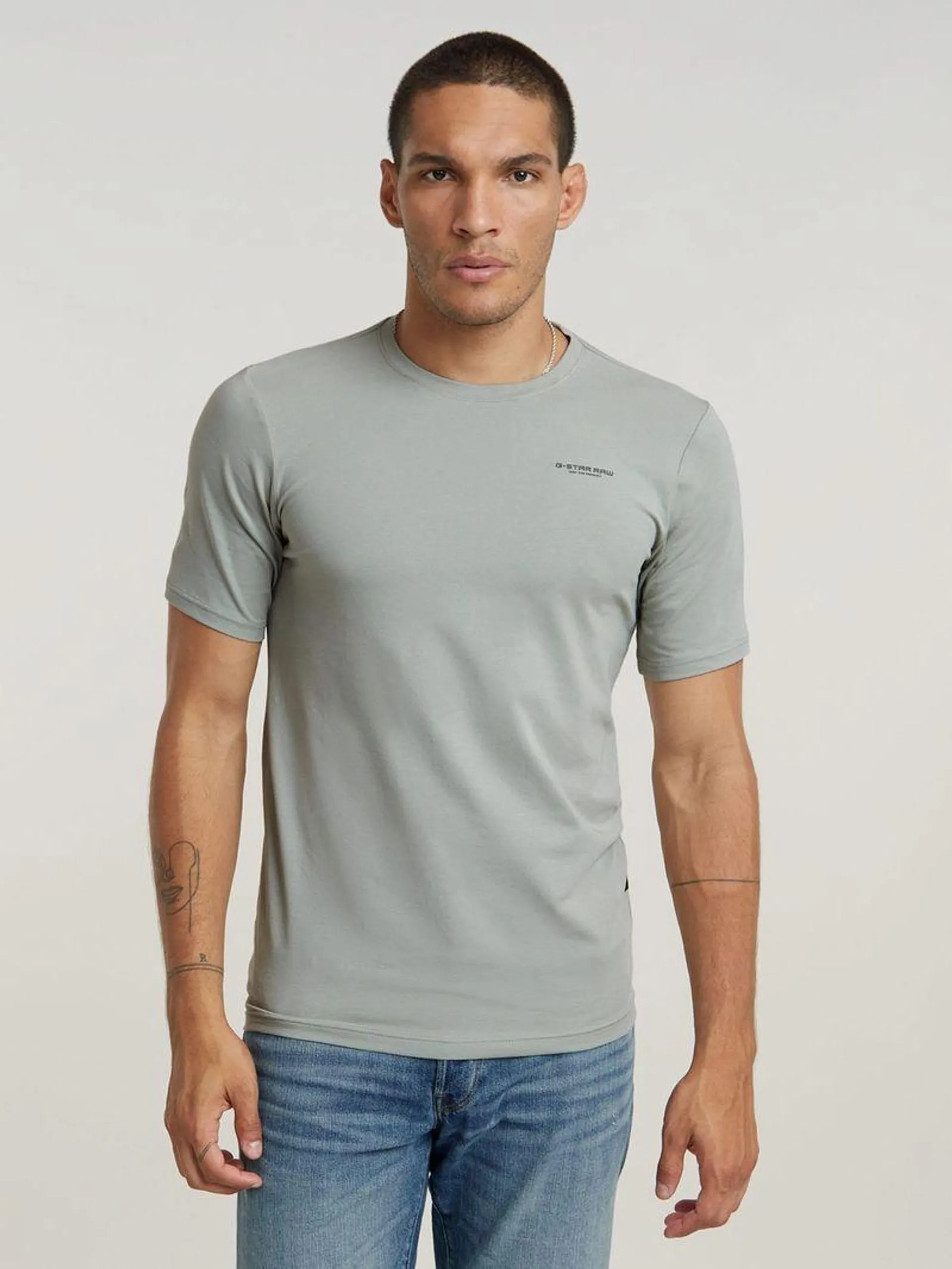 G-Star Men's Slim Base Wrought Iron T-Shirt