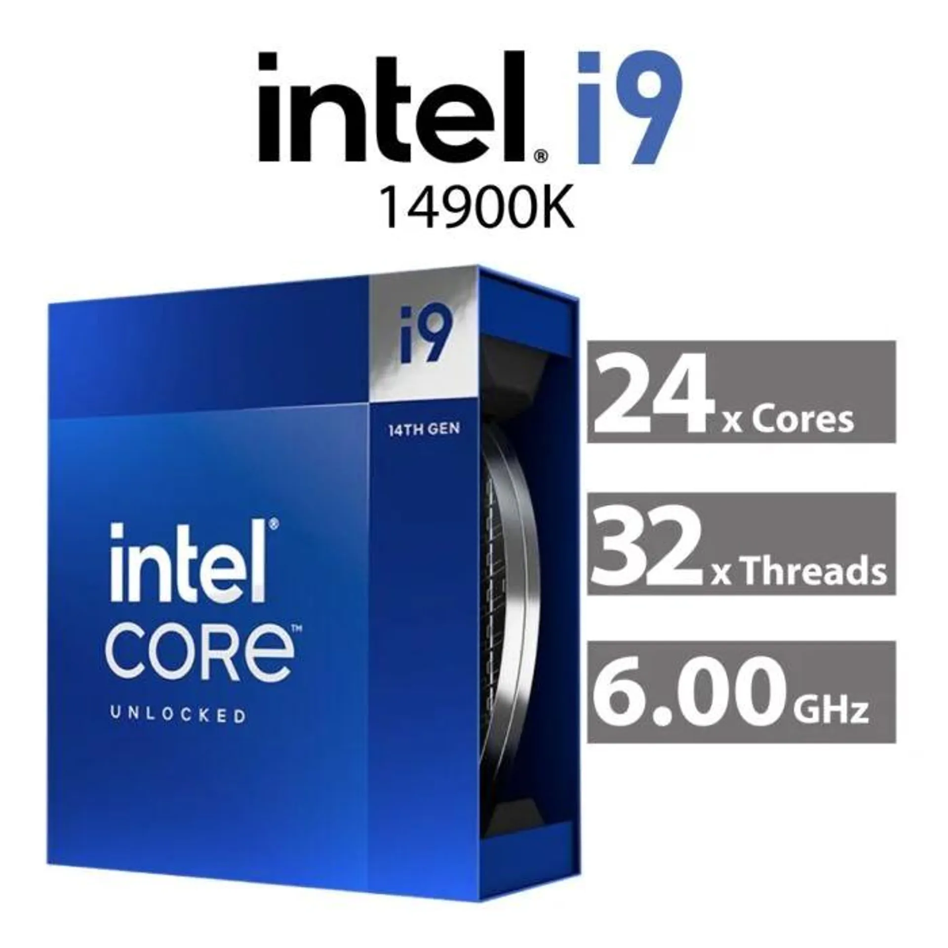 Intel Core i9-14900K Raptor Lake 24-Core 3.20GHz LGA1700 125W BX8071514900K Desktop Processor